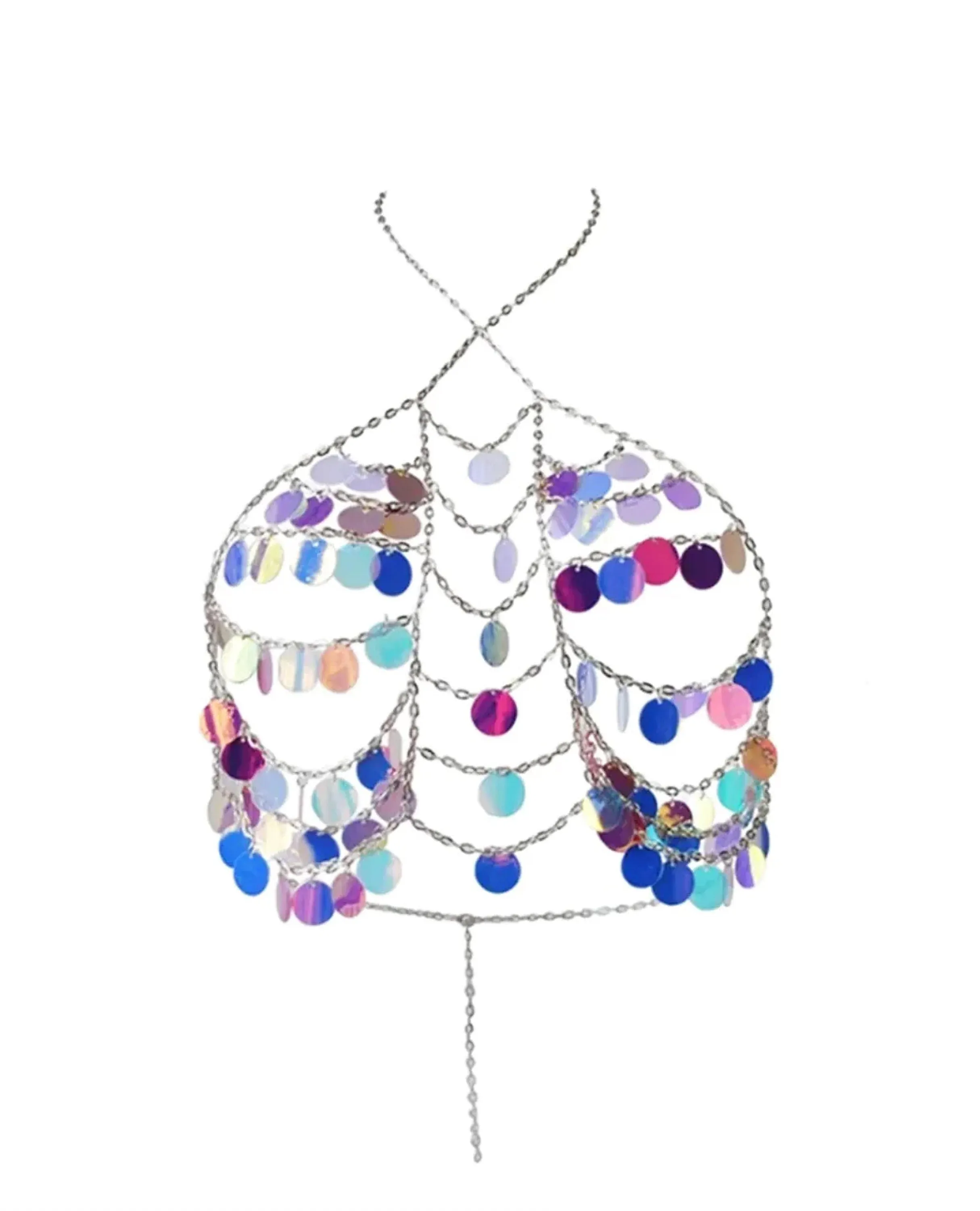 FESTIVAL MULTI-JEWEL HALTER TOP