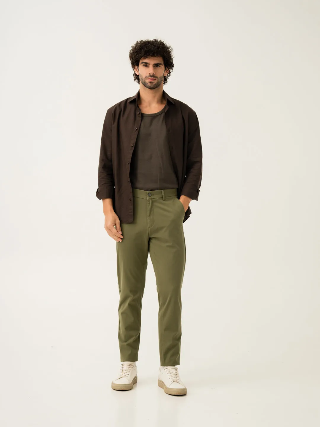 Field Green Slim Fit Stretch Chino Pants