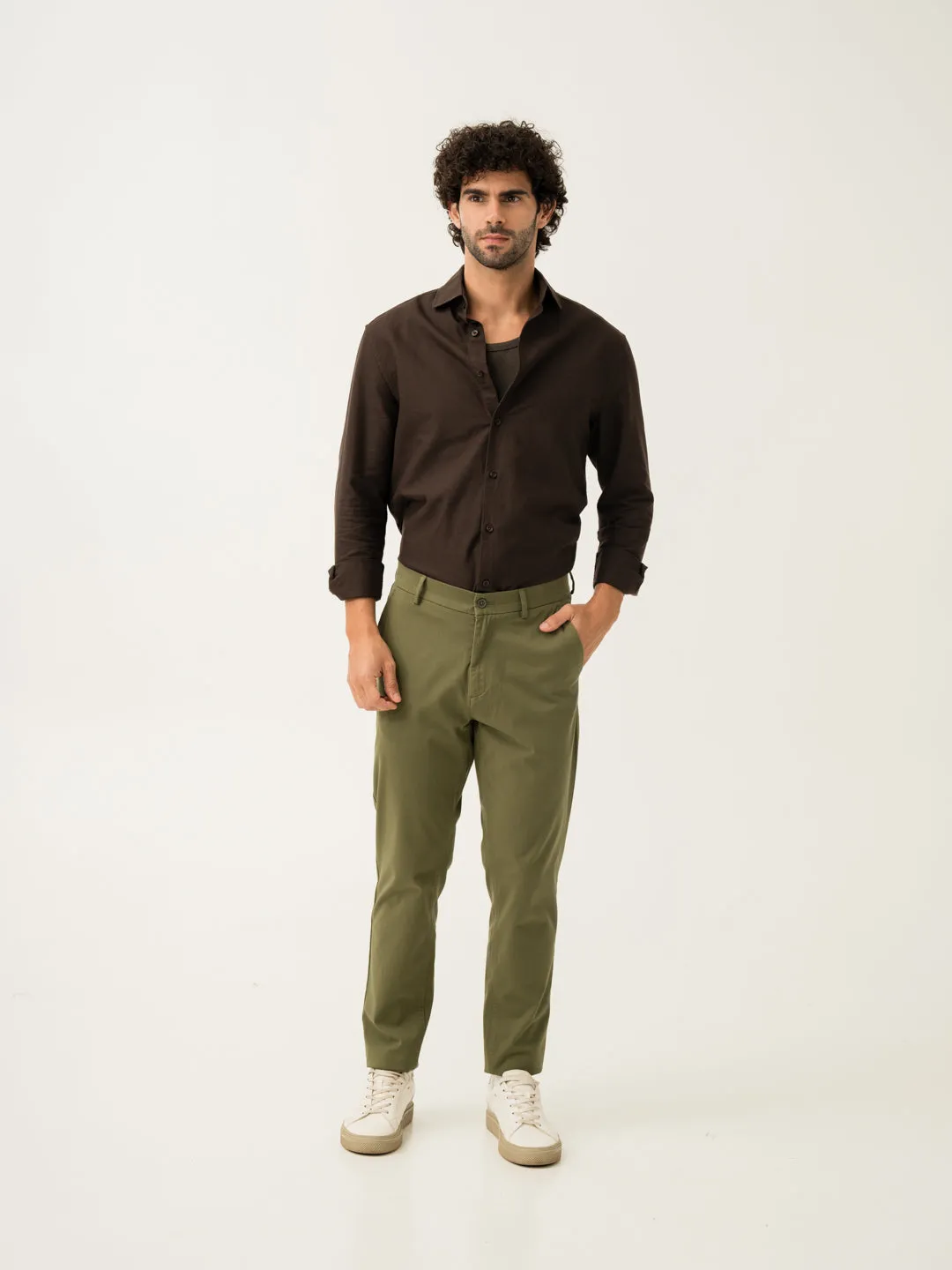 Field Green Slim Fit Stretch Chino Pants