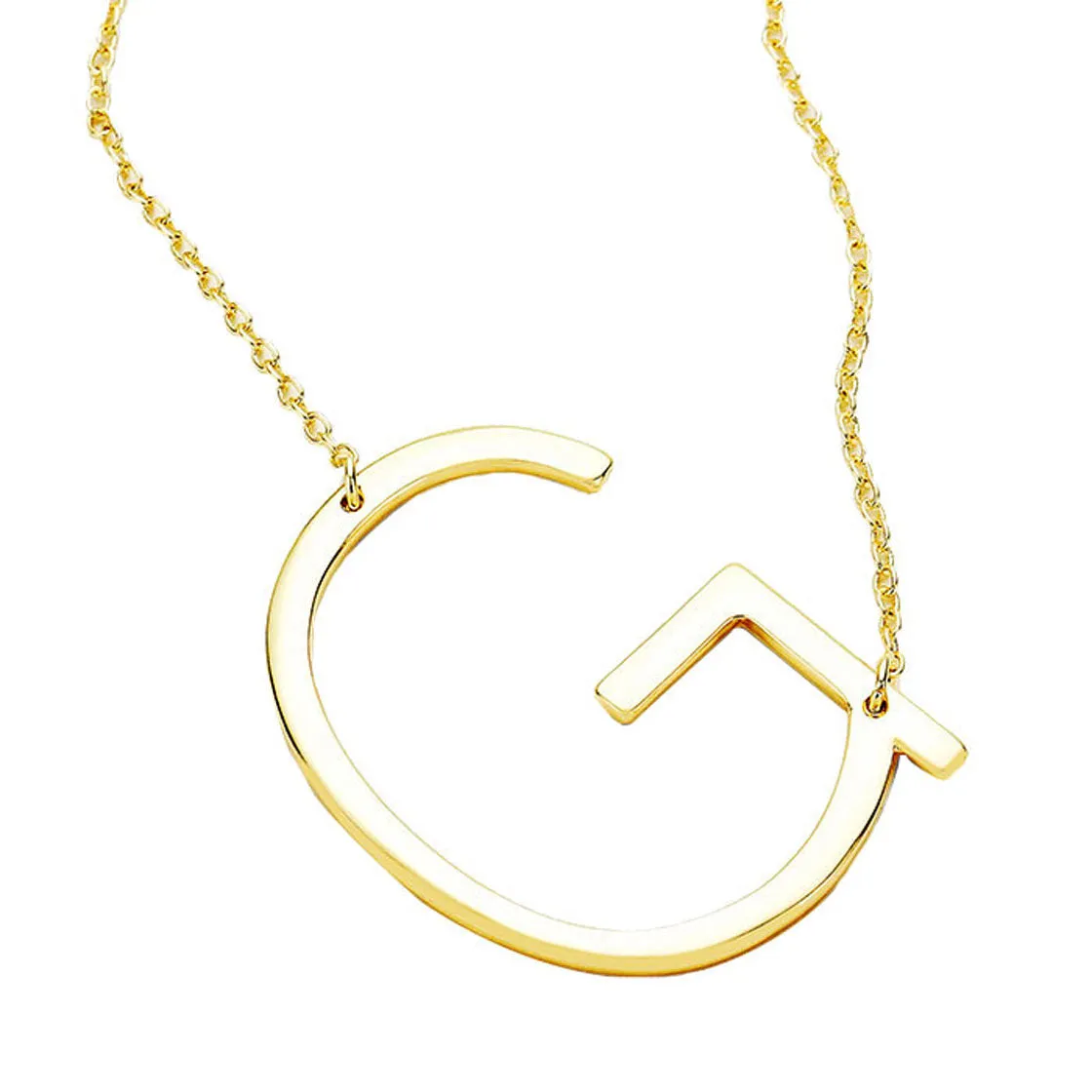 G  Monogram Metal Pendant Necklace