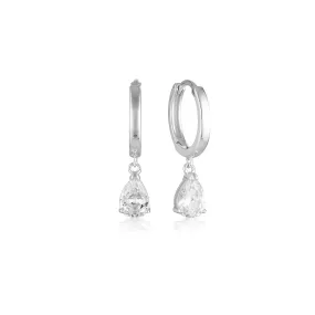 Georgini 925 Sterling Silver Pia Hoop Earrings