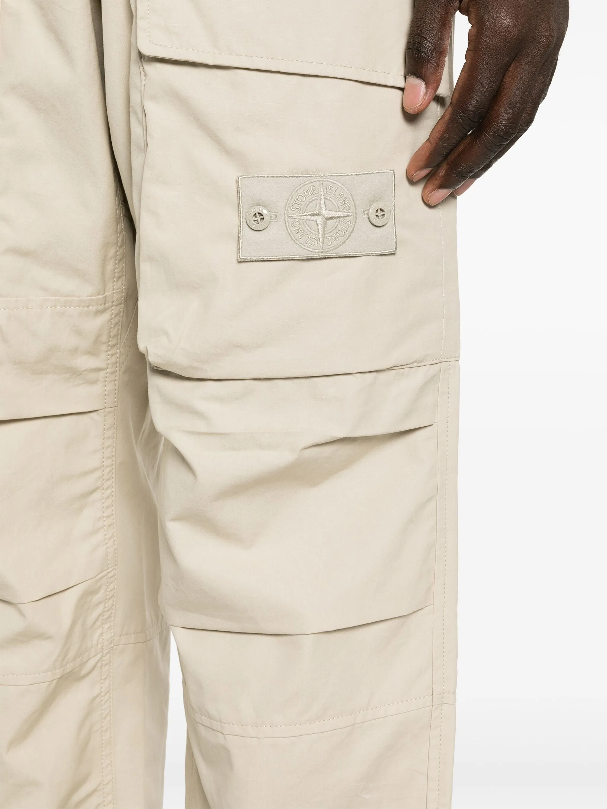 GHOST CARGO ELASTICATED WAISTBAND TROUSERS