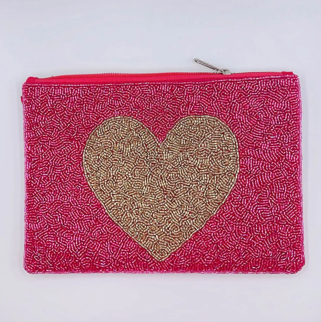 GOLD HEART CLUTCH