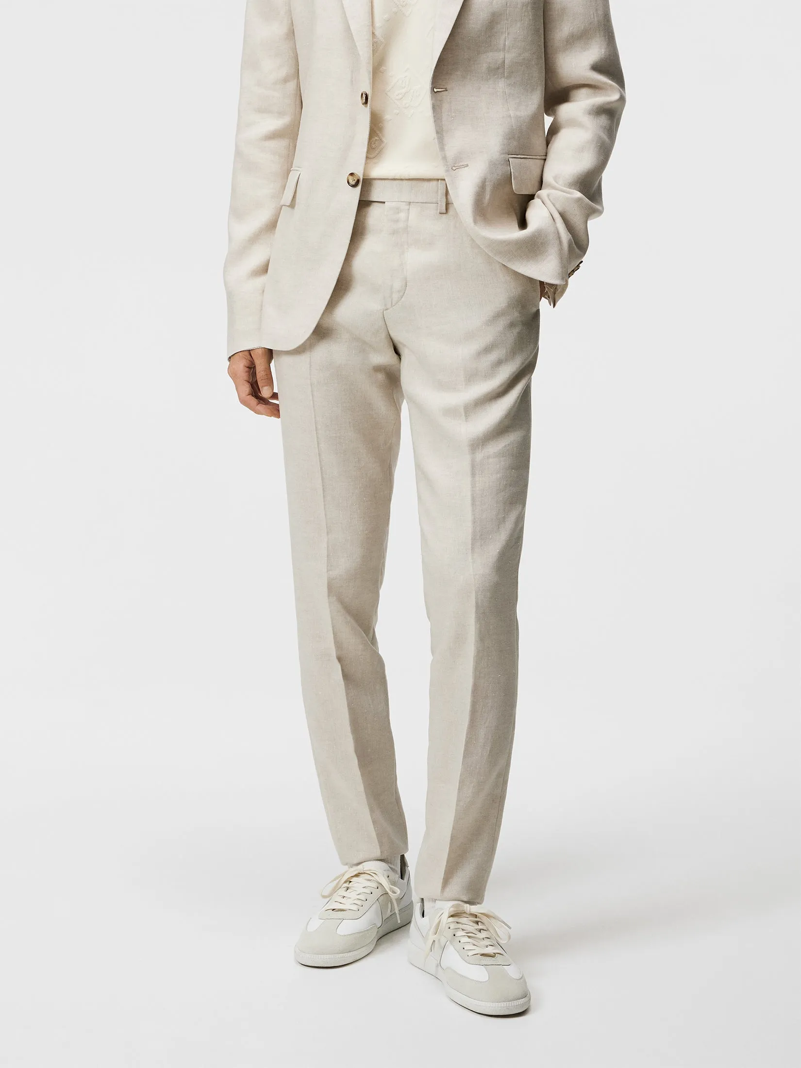 Grant Super Linen Pants / Safari Beige