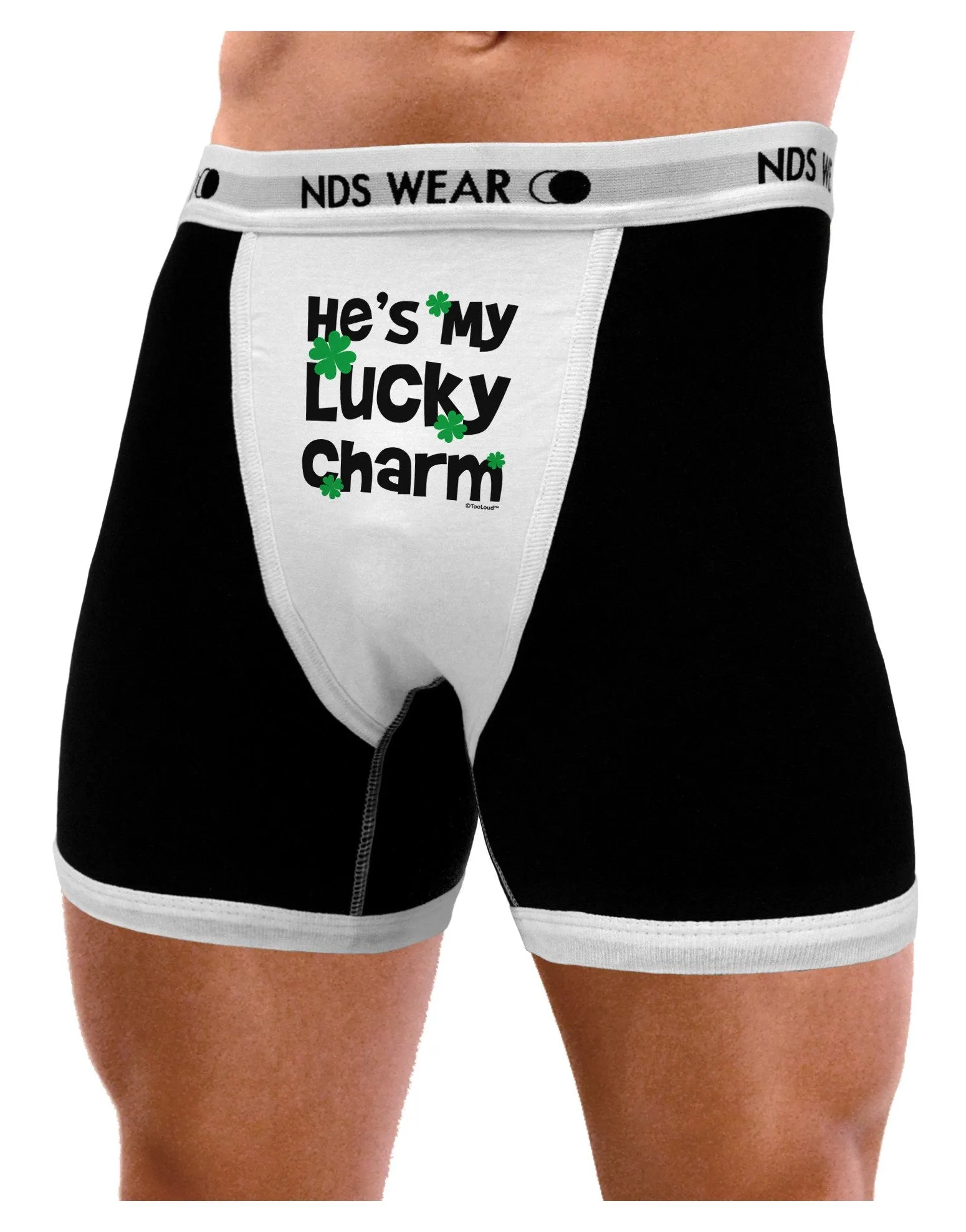 He‘s My Lucky Charm - Matching Couples Design Mens Boxer Brief Underwear by TooLoud