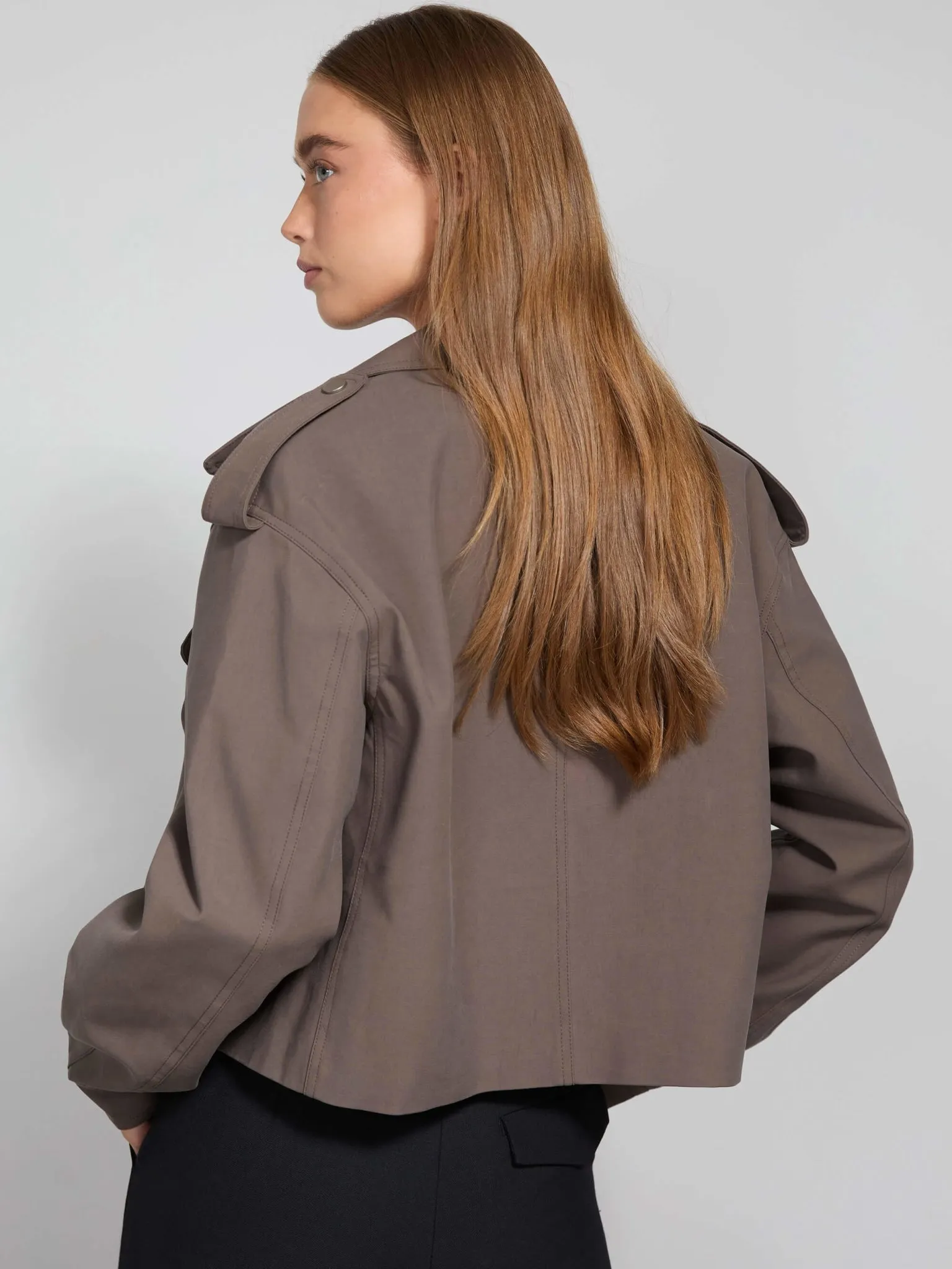 IBEN CANVAS JACKET - BROWN