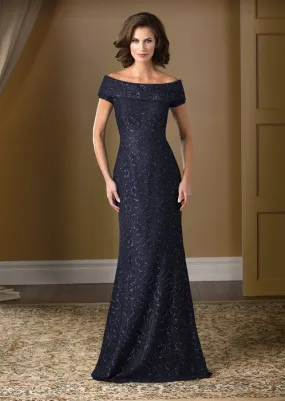 Jade Couture K178016 Off The Shoulder Boat Lace Gown