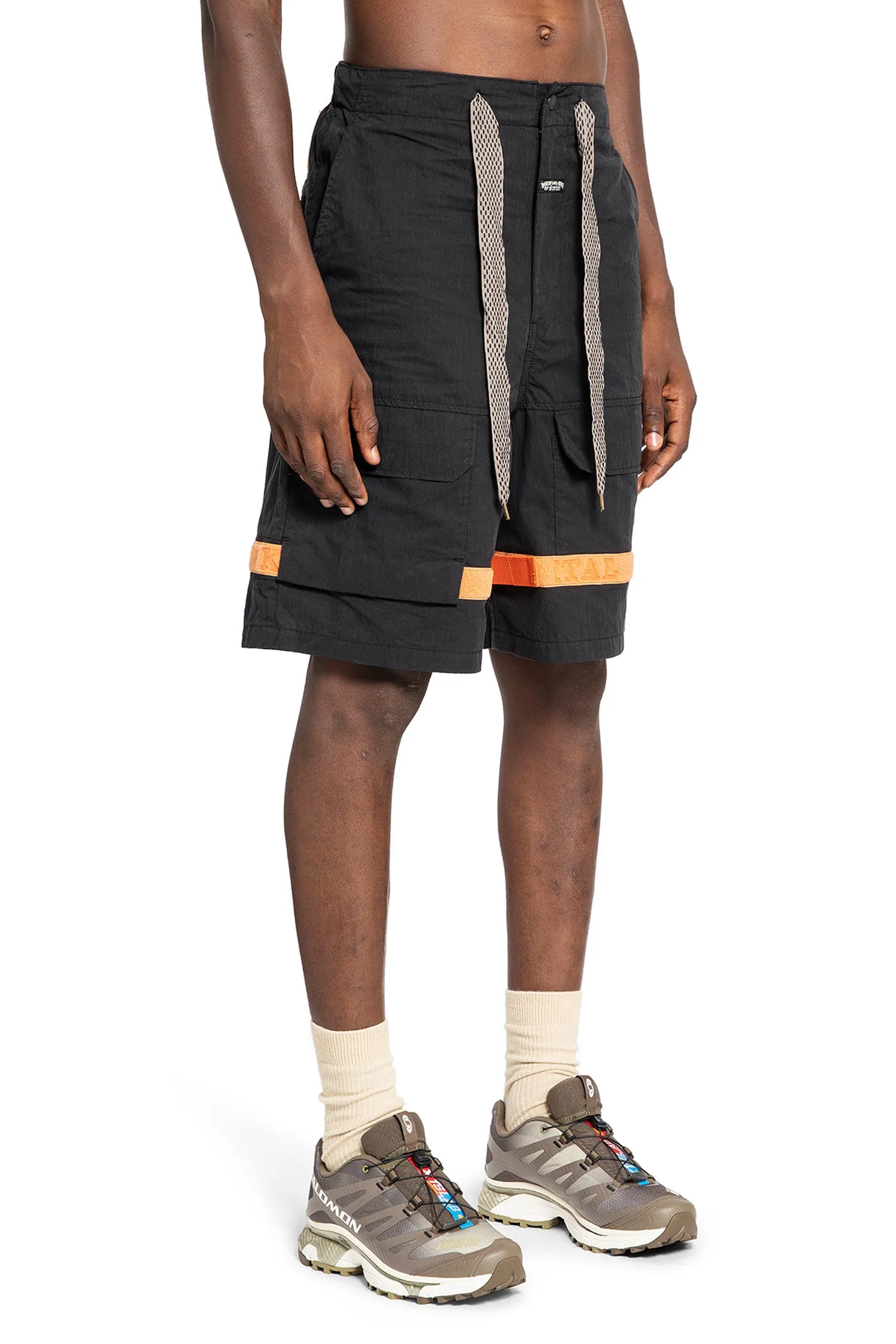 KAPITAL MAN BLACK SHORTS & SKIRTS