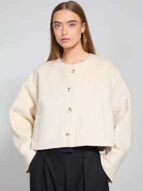 KARLA WOOL JACKET - CREME