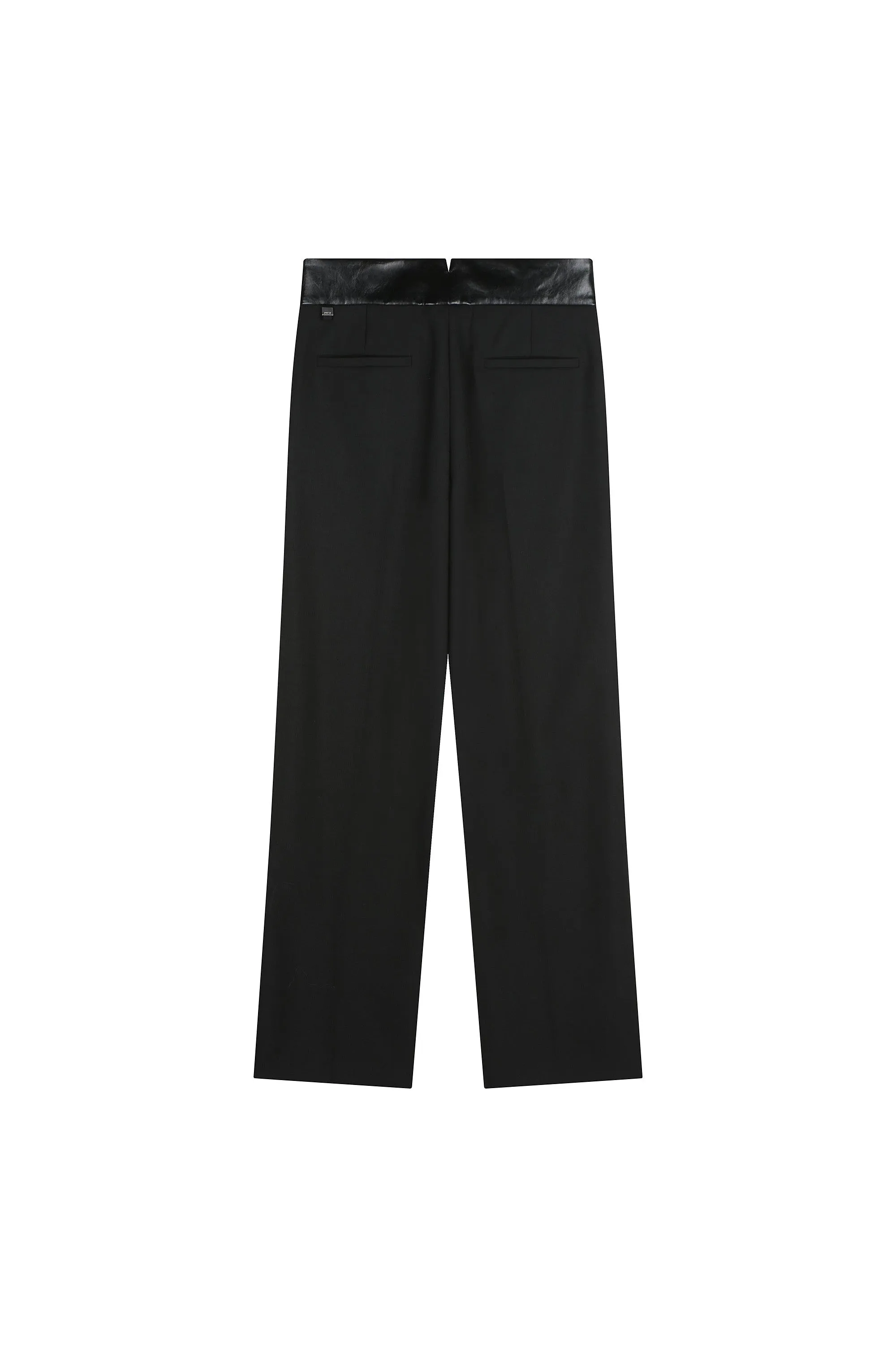 Leather Detailed Tuxedo Pants