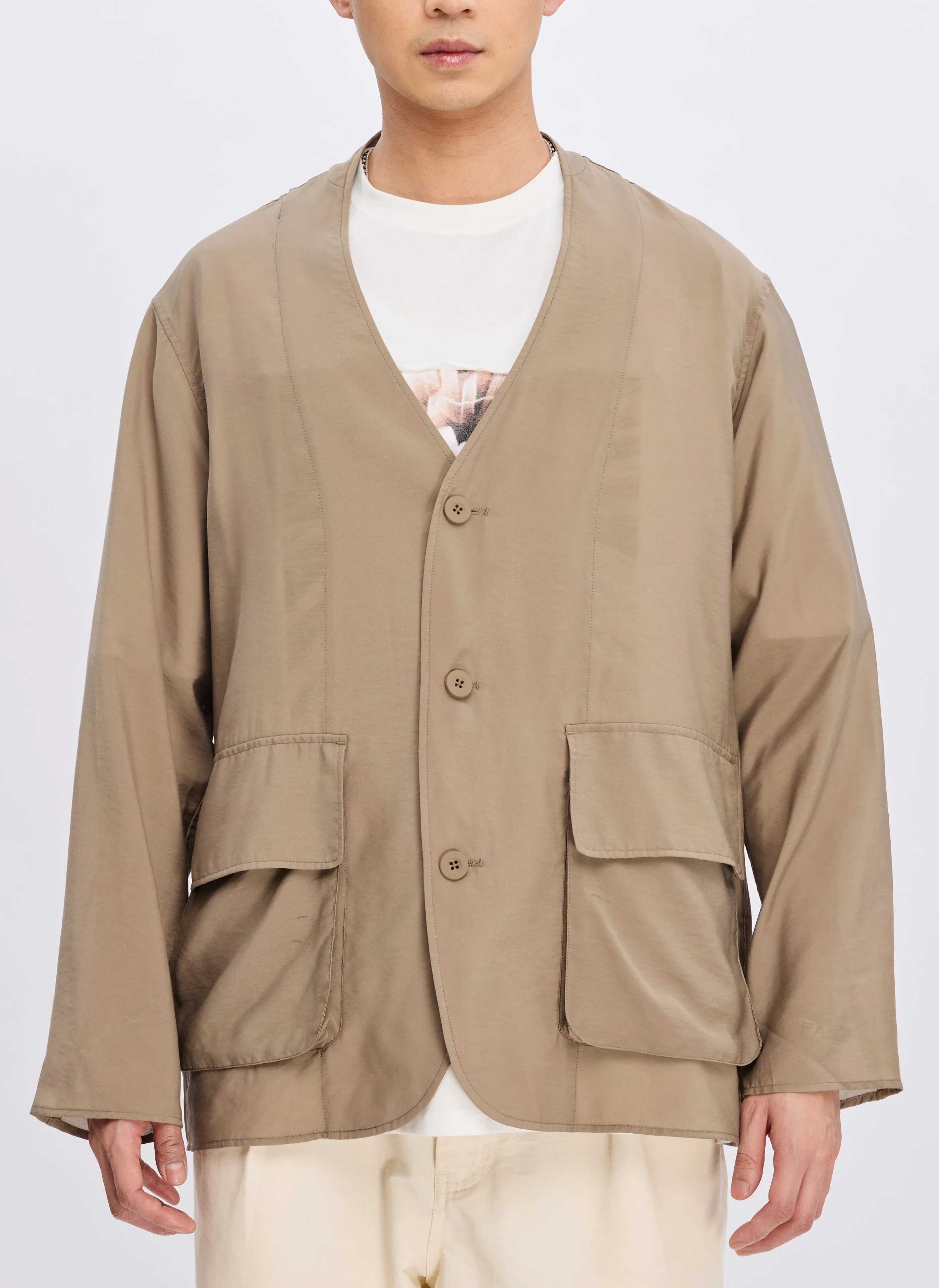 Lenzing Ecovero Air Collarless Blazer