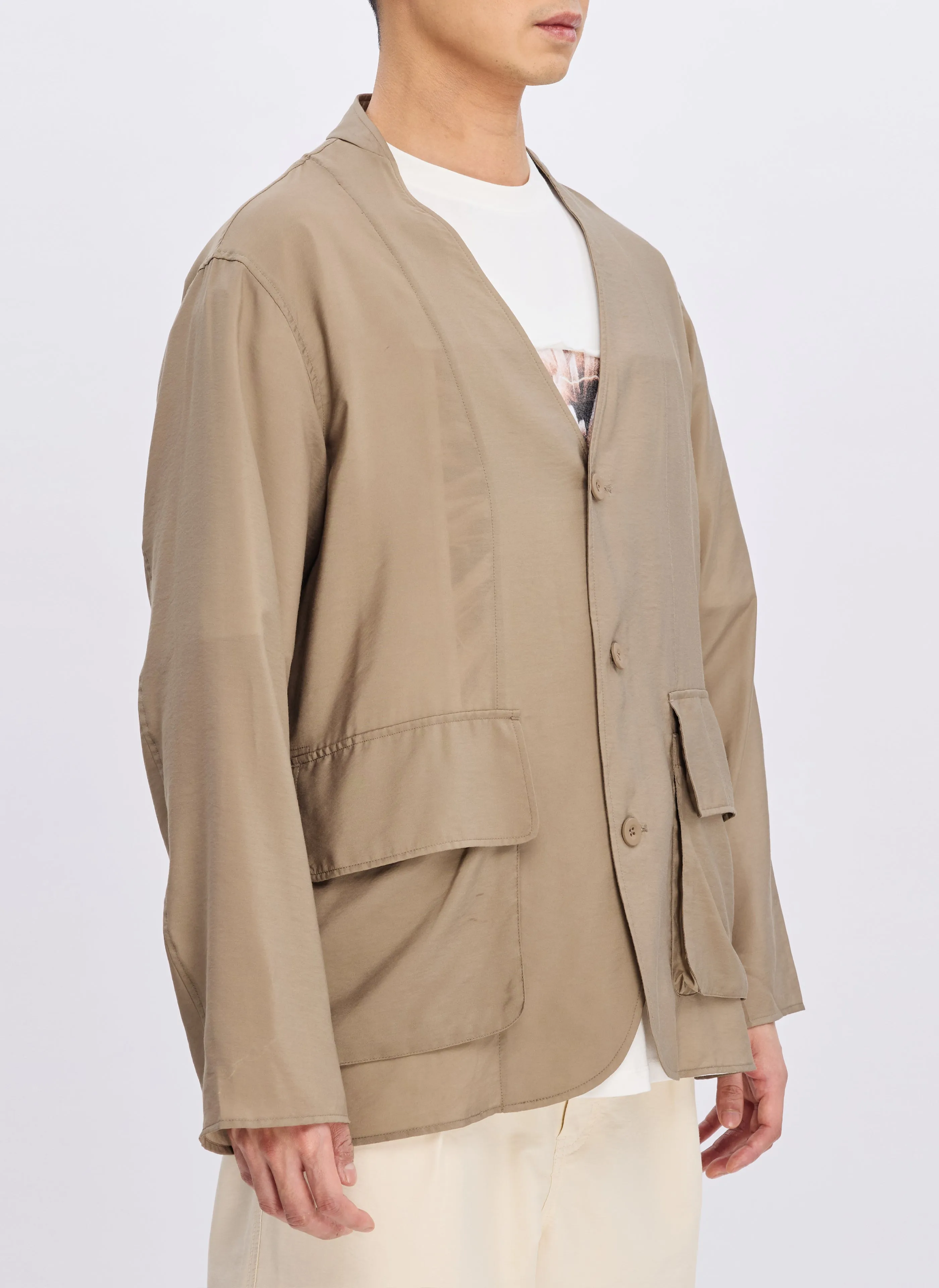 Lenzing Ecovero Air Collarless Blazer