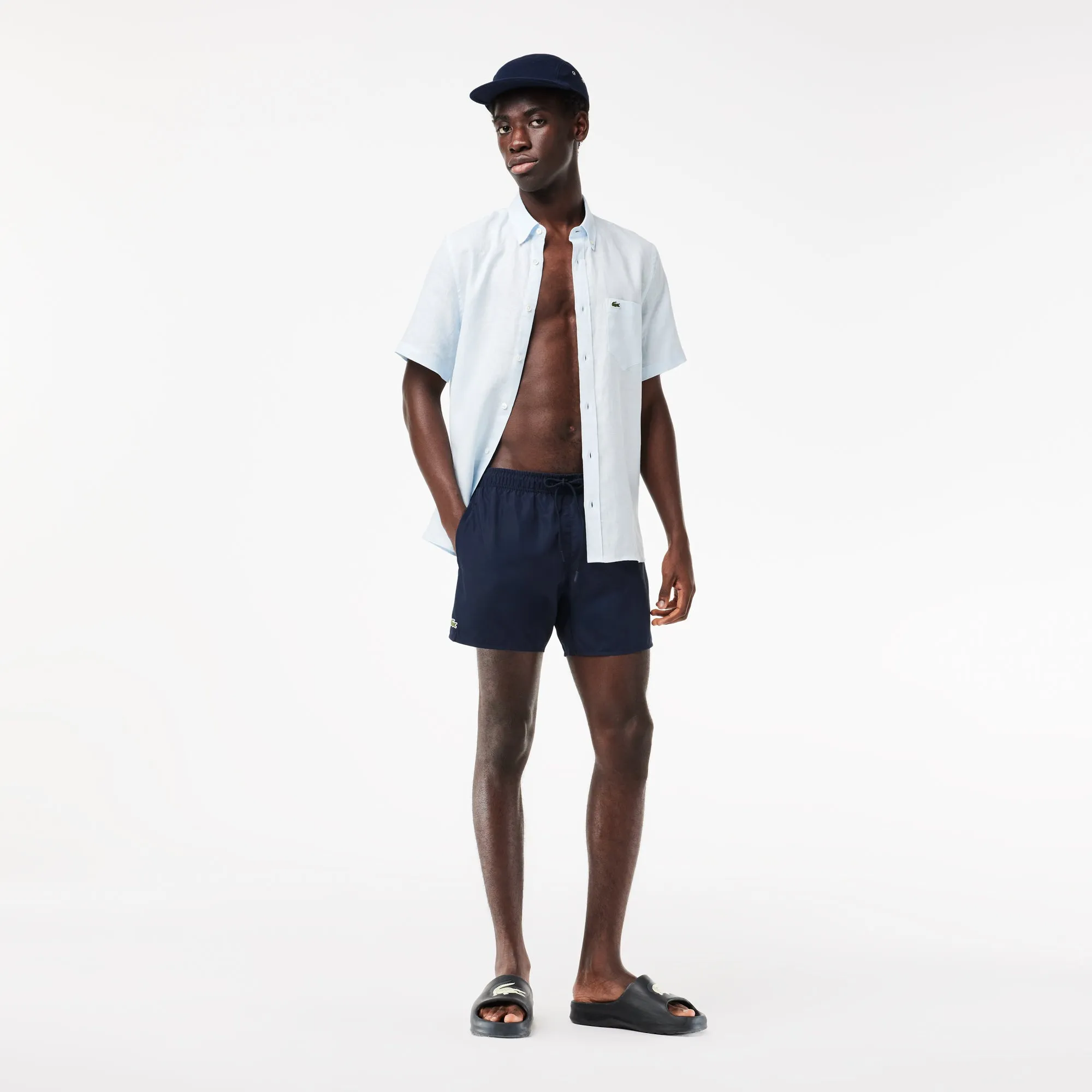 Lightweight Monochrome Swim Trunks