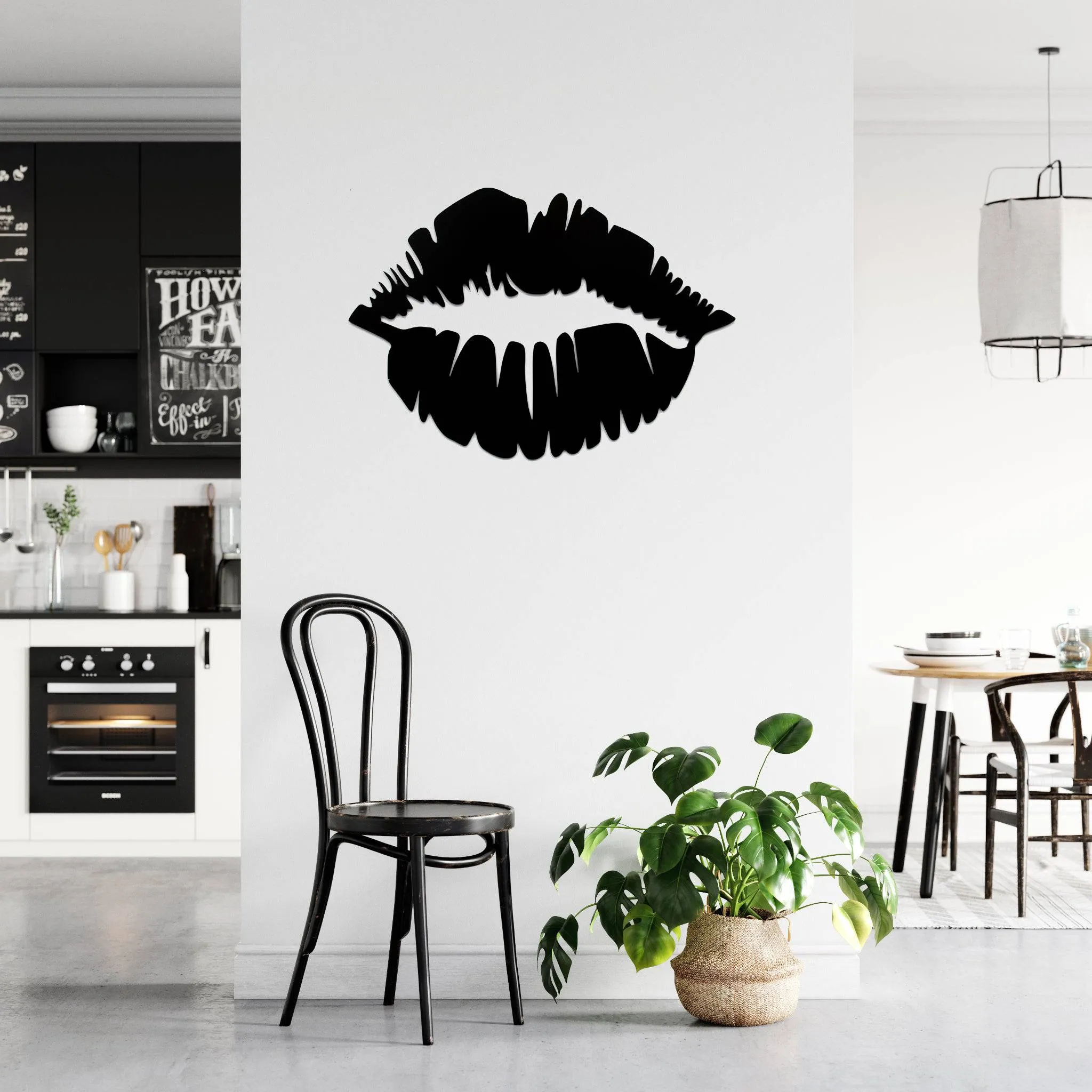 Lips - Metal Wall Art