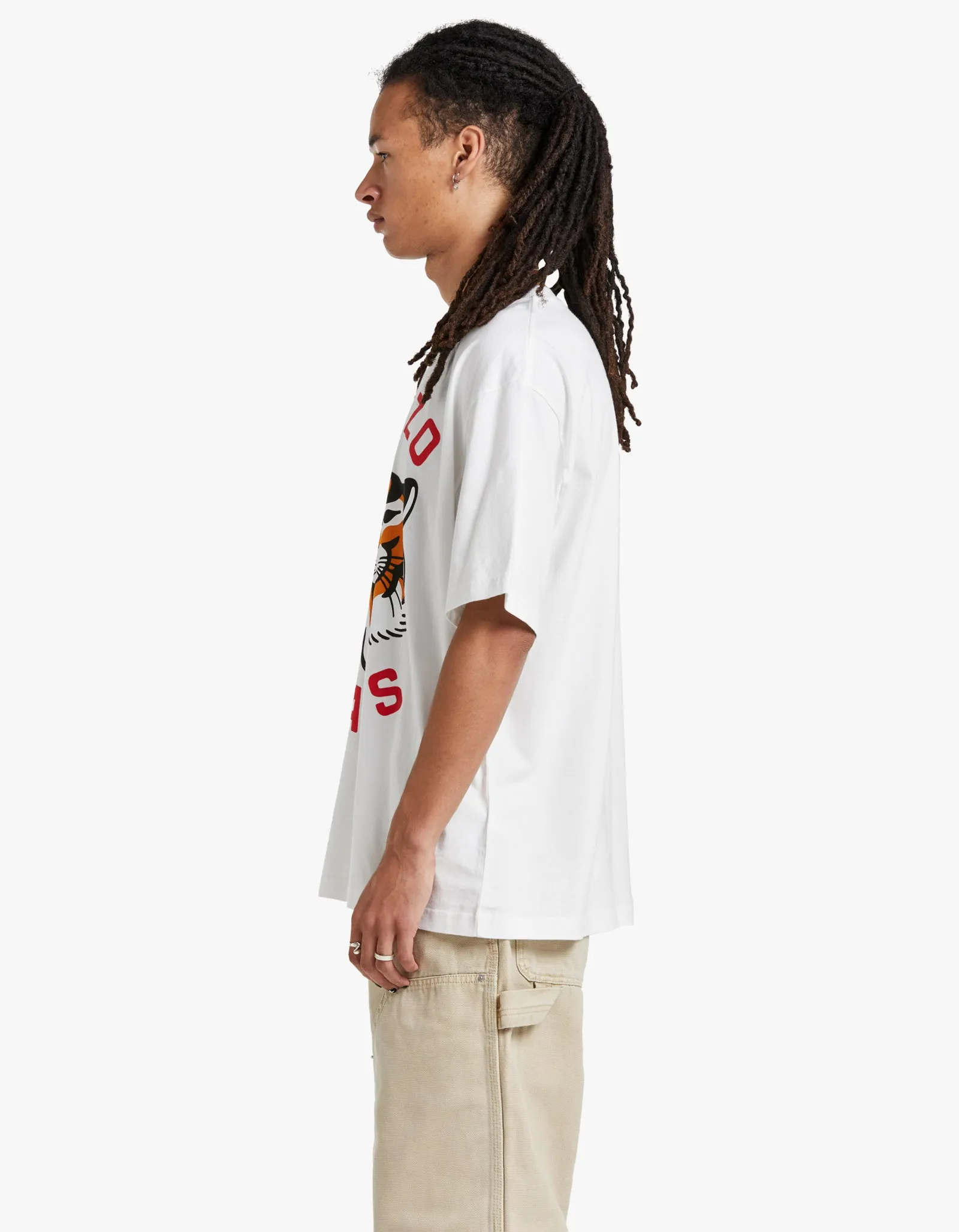 Lucky Tiger Oversize T Shirt - 02 Off White