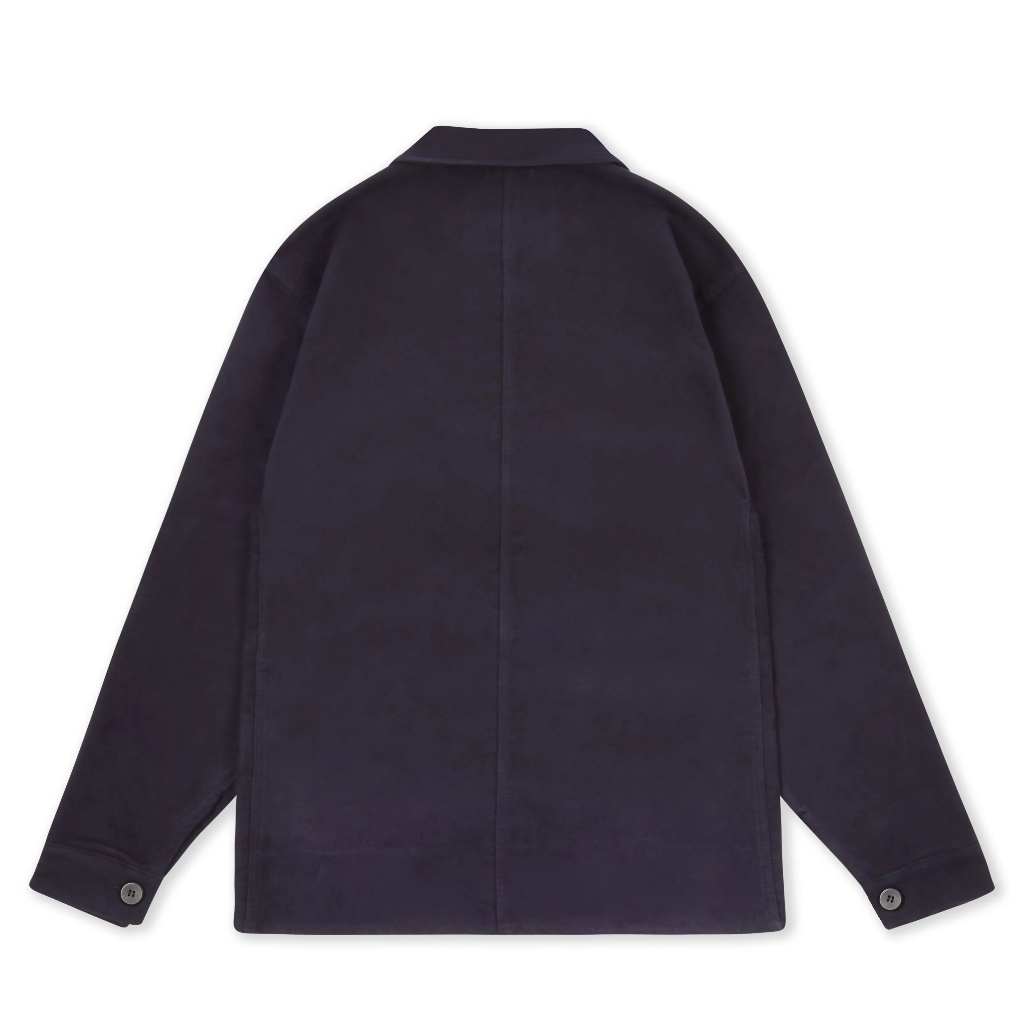 Luxury Heavyweight Moleskin Workwear Jacket - Navy