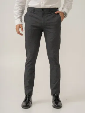 Magnetic Grey Checks Formal Pants