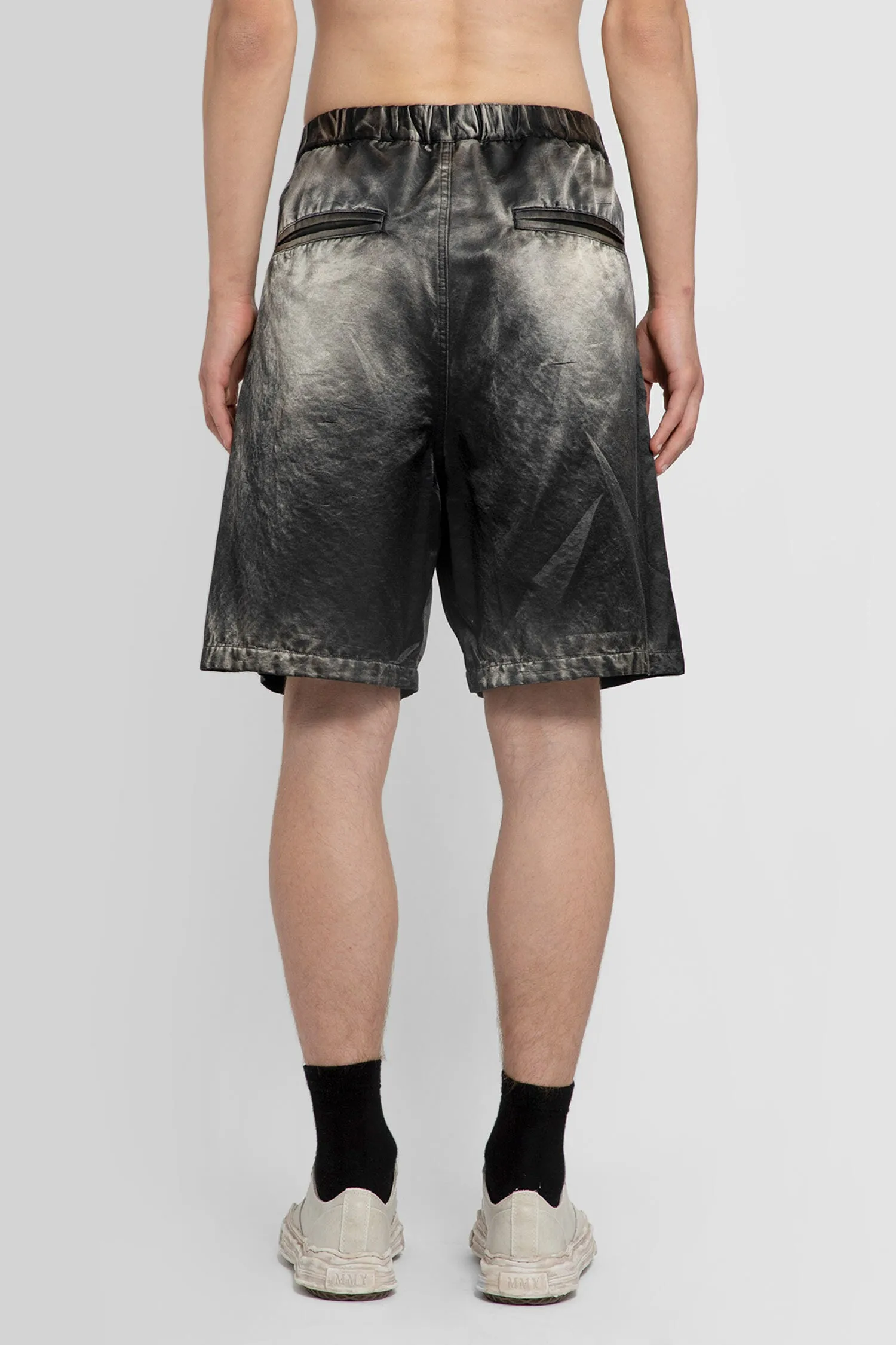 MAISON MIHARA YASUHIRO MAN BLACK SHORTS & SKIRTS