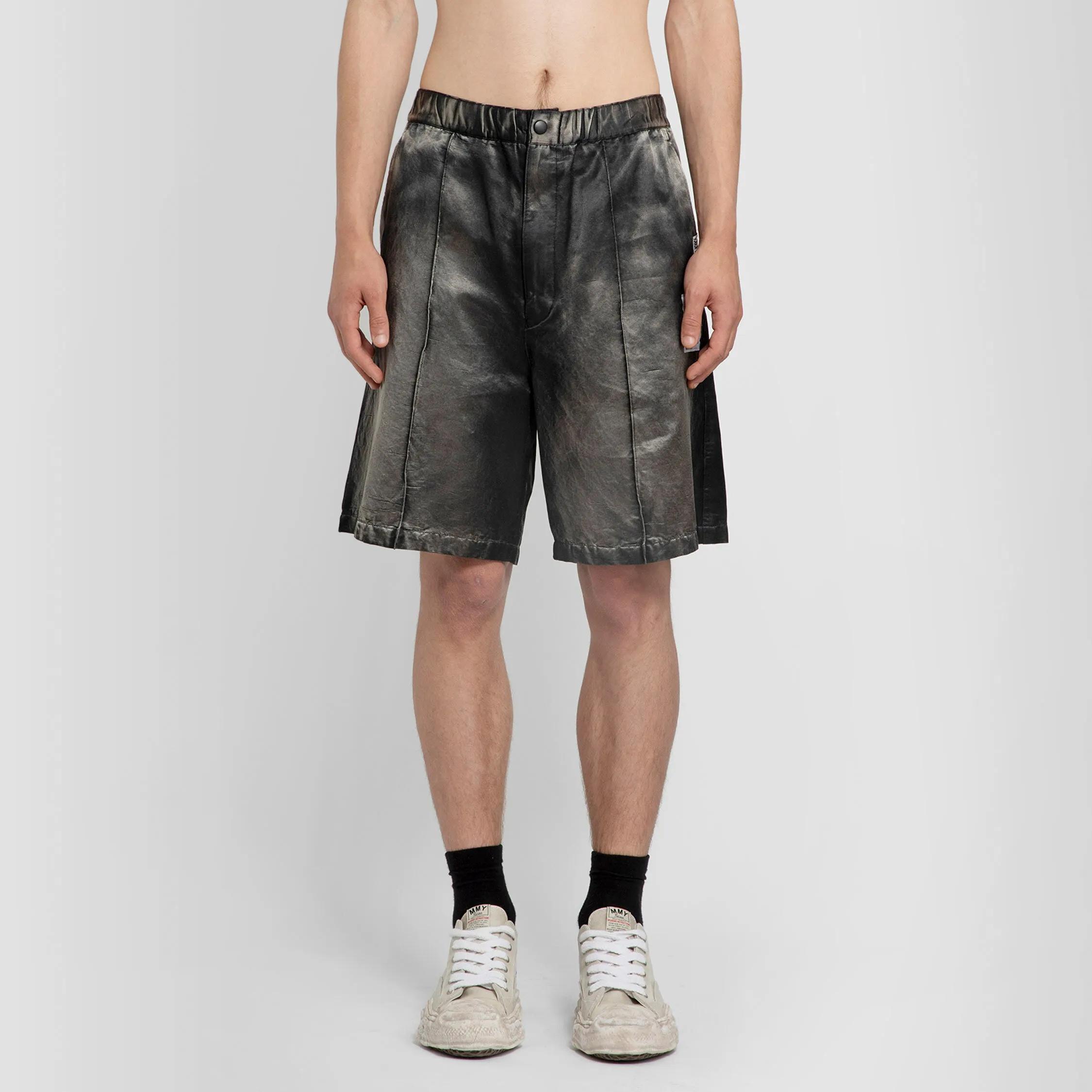 MAISON MIHARA YASUHIRO MAN BLACK SHORTS & SKIRTS