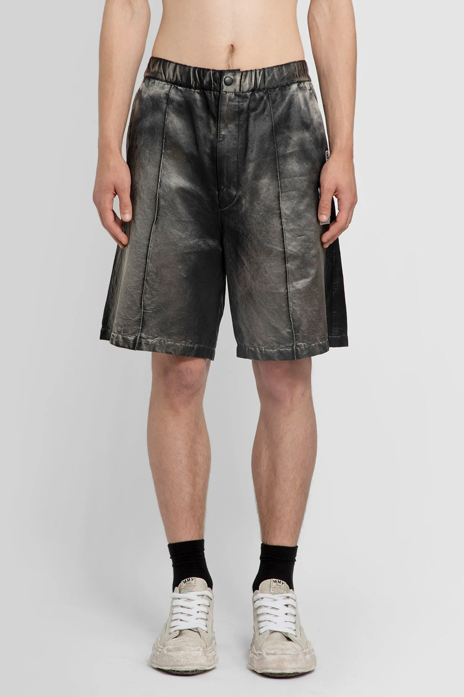 MAISON MIHARA YASUHIRO MAN BLACK SHORTS & SKIRTS