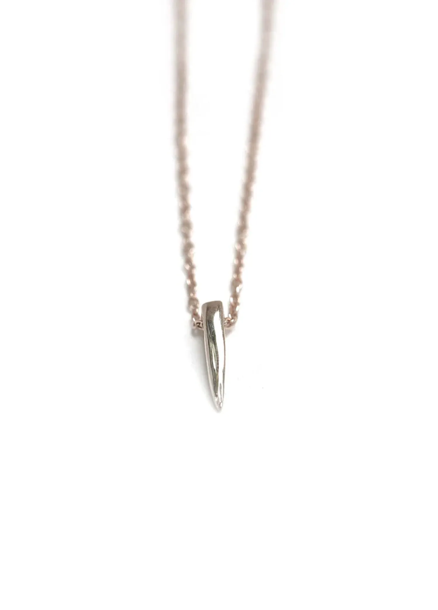 Mara Mini Horn Necklace 14k gold