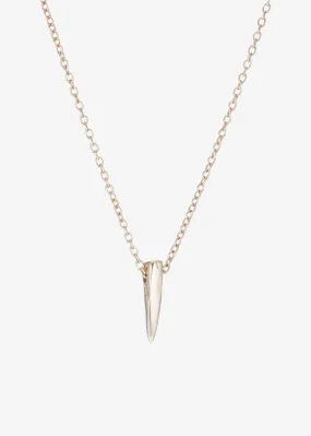 Mara Mini Horn Necklace 14k gold