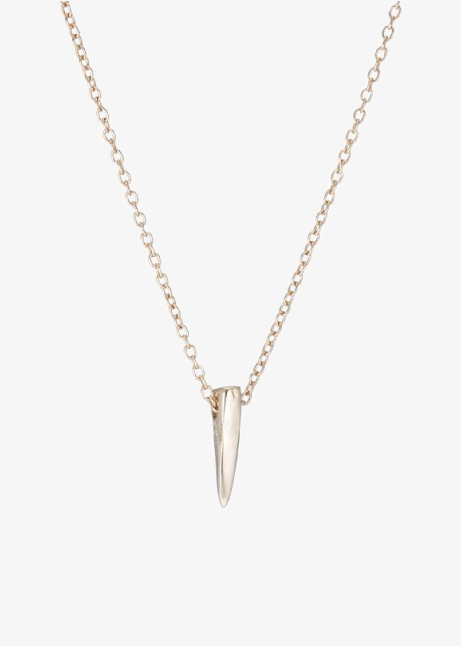 Mara Mini Horn Necklace 14k gold