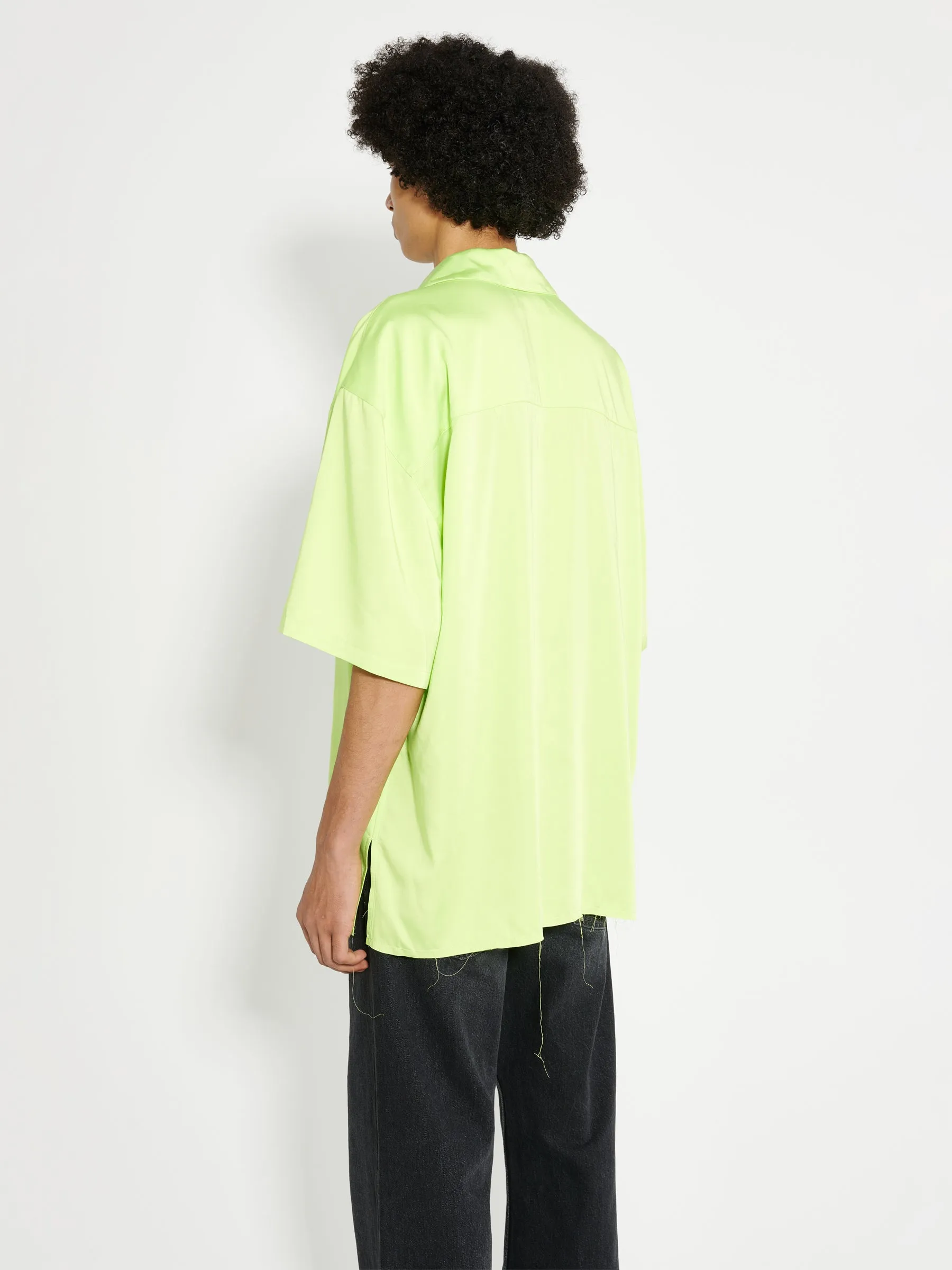 Martine Rose Camisole Shirt Lime / Iridescent