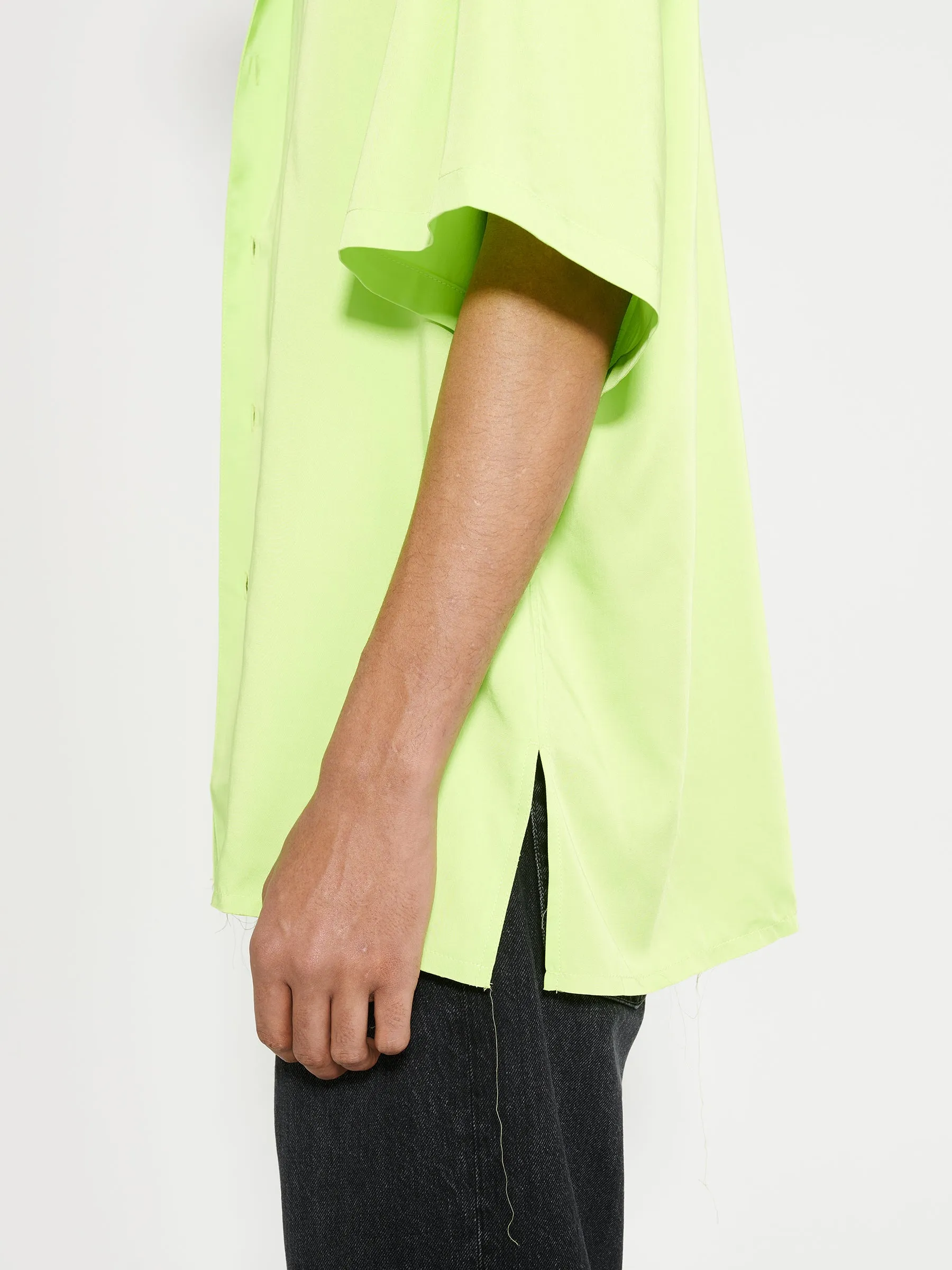 Martine Rose Camisole Shirt Lime / Iridescent