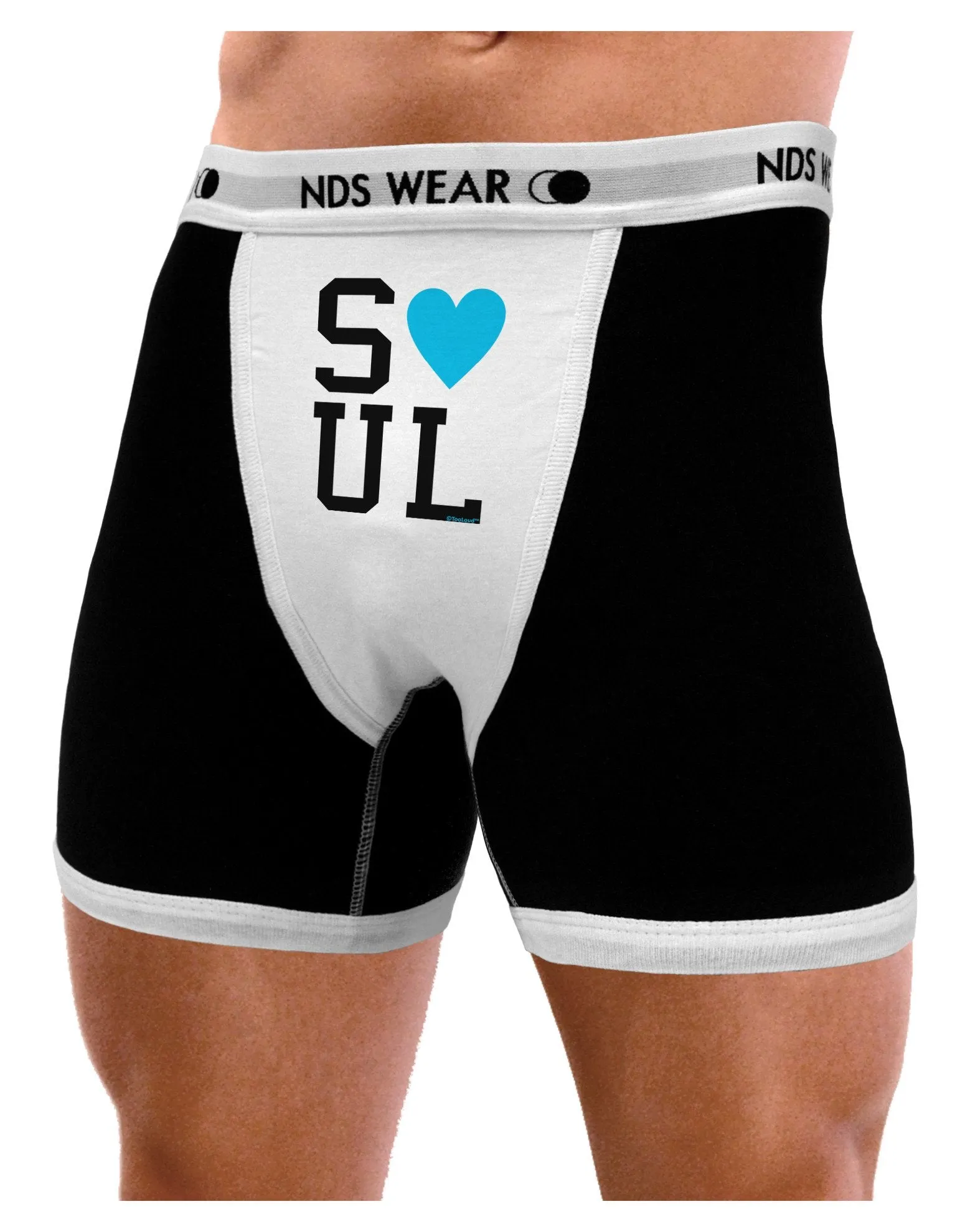 Matching Soulmate Design - Soul - Blue Mens Boxer Brief Underwear by TooLoud