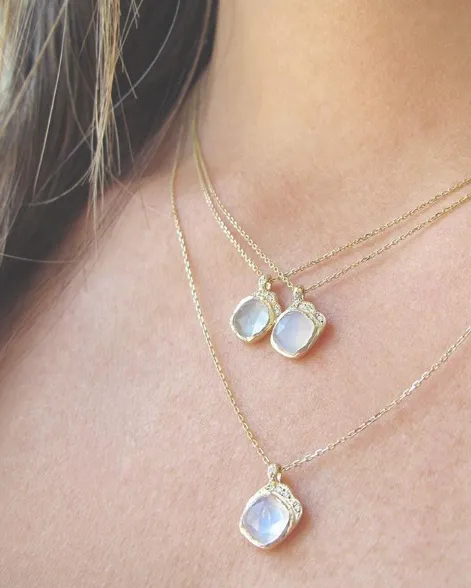 Mini Cove Moonstone Necklace