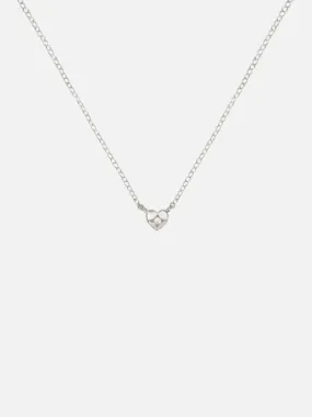 Mini Heart Necklace - Silver