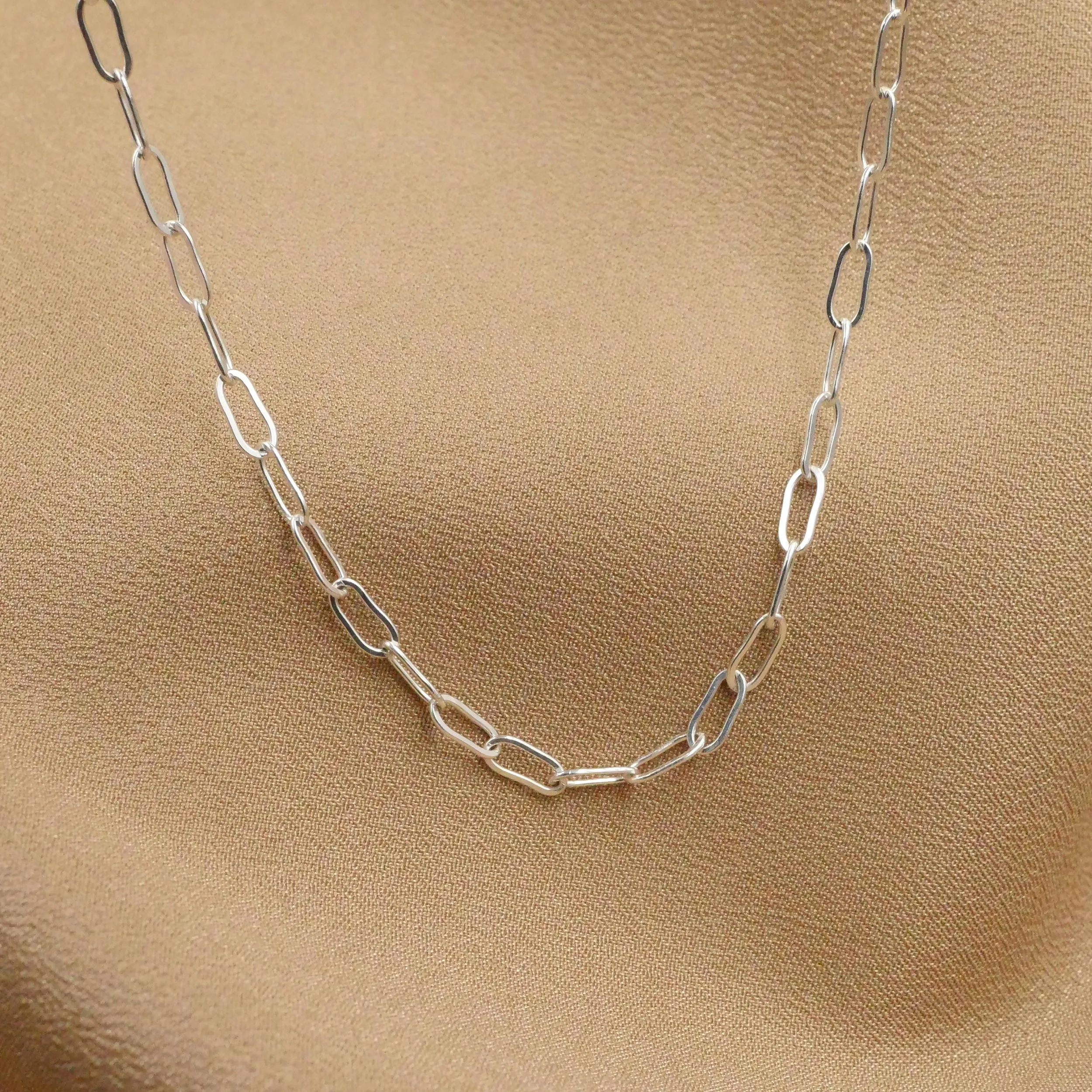 Mini Paperclip Chain Necklace