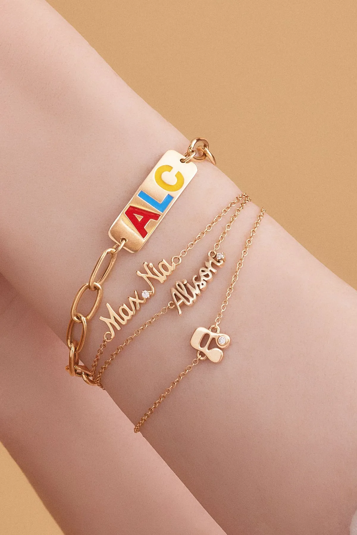 Mini Stellar Letter Bracelet