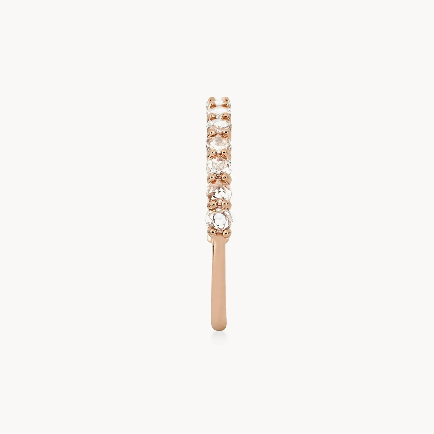 Moonglade ring - 14k rose gold, white diamonds