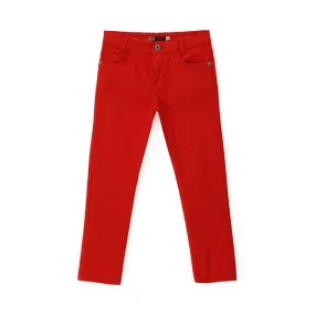 OM - Kids 'Red' Stretchable Cotton Pant OM771