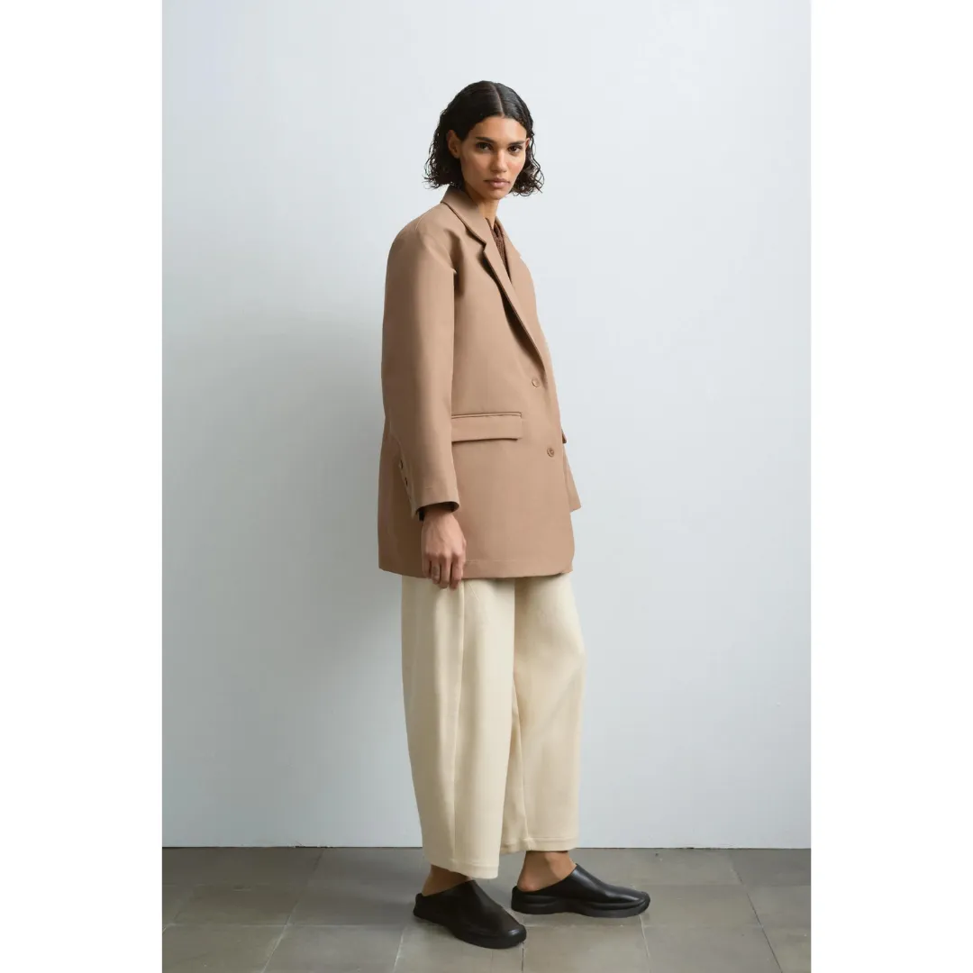 Oversize Rain Blazer Camel