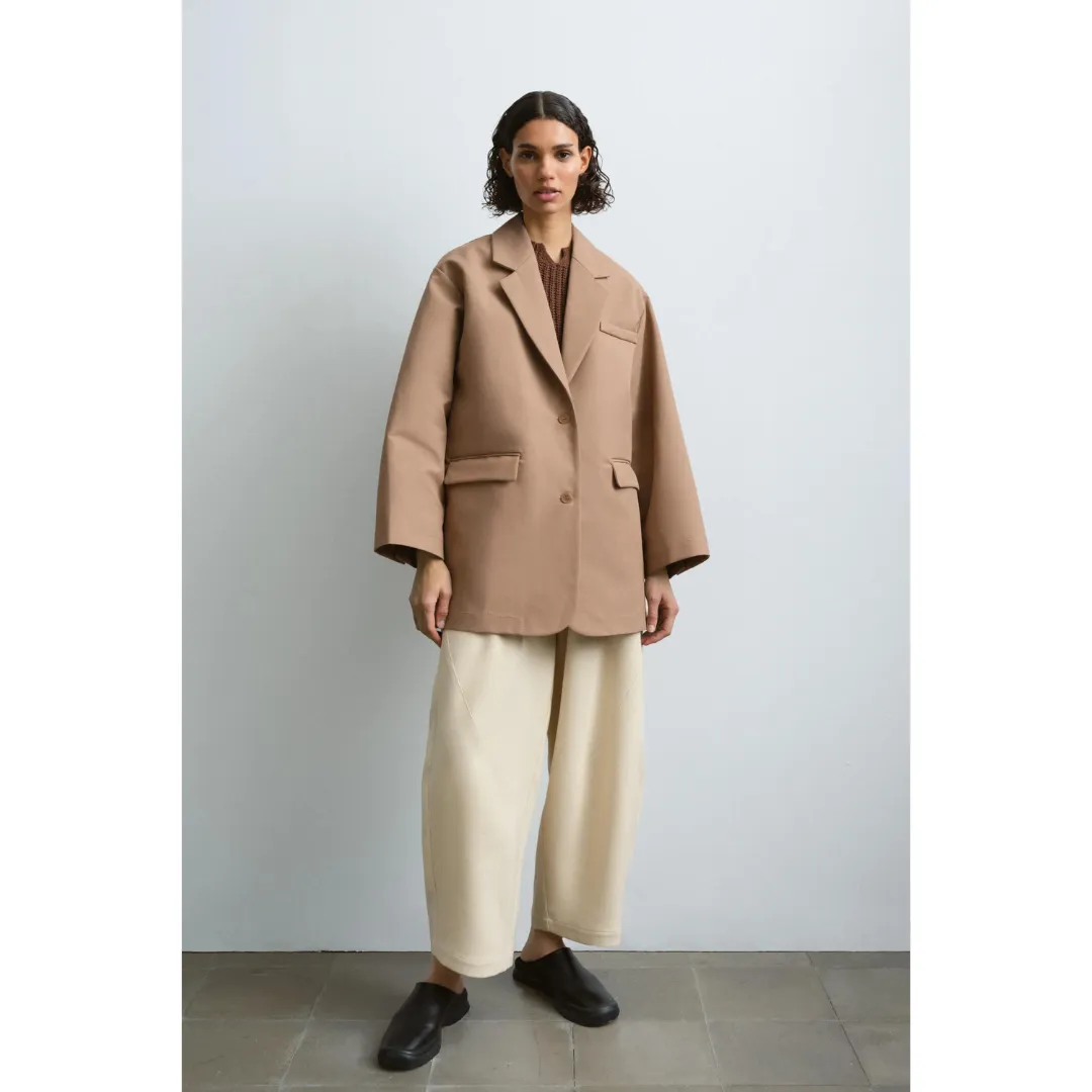 Oversize Rain Blazer Camel