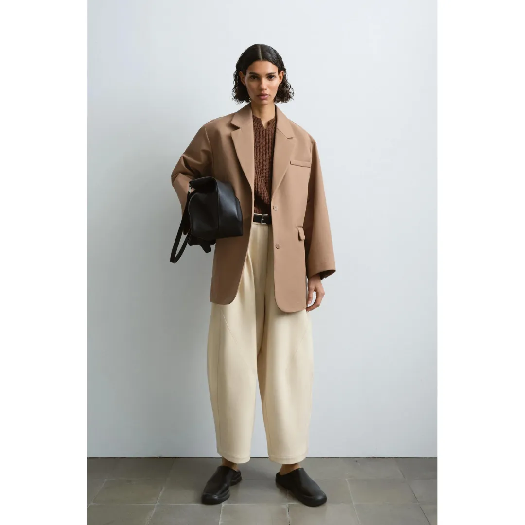 Oversize Rain Blazer Camel