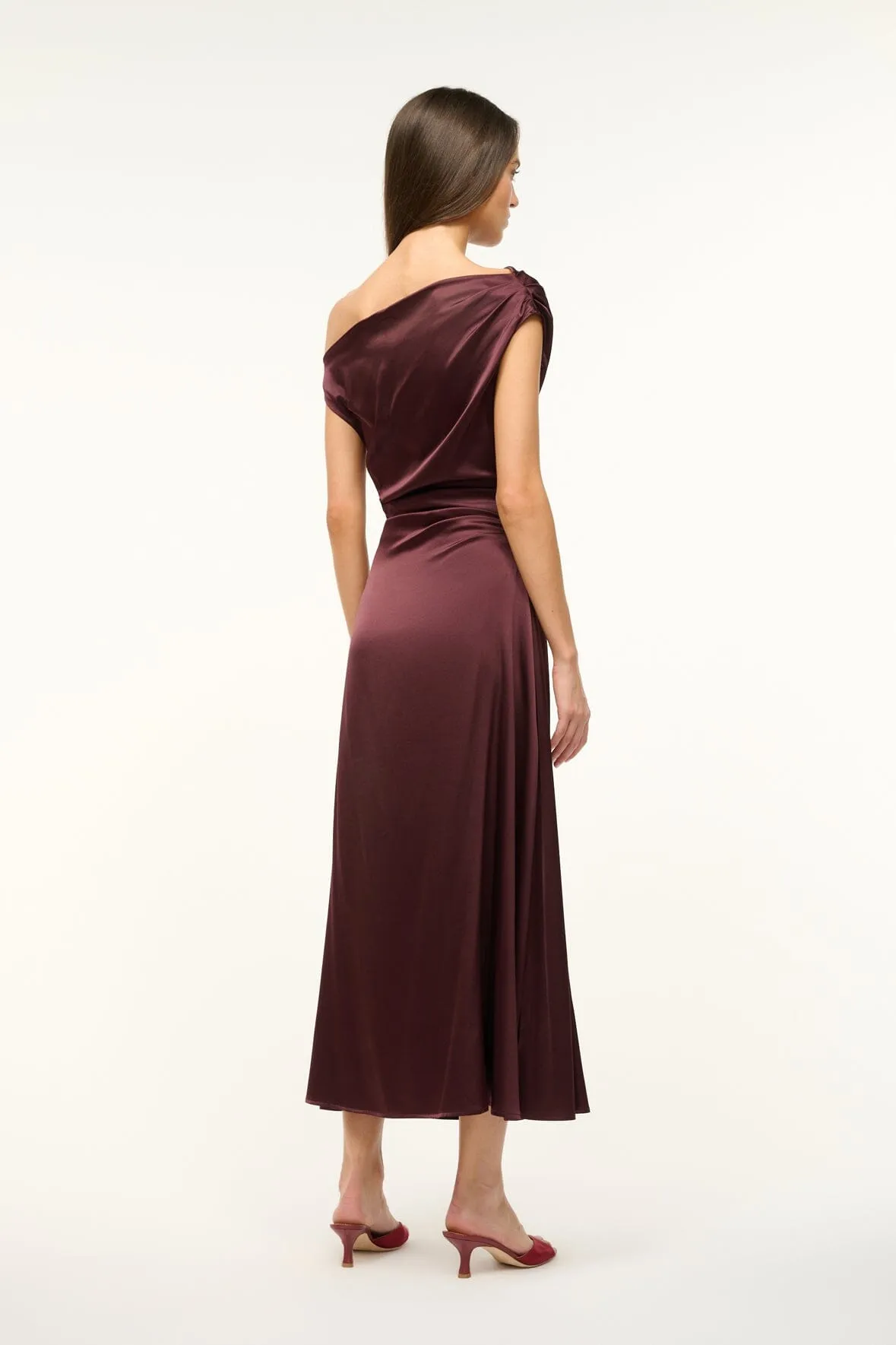 PHARE SILK DRESS | MERLOT