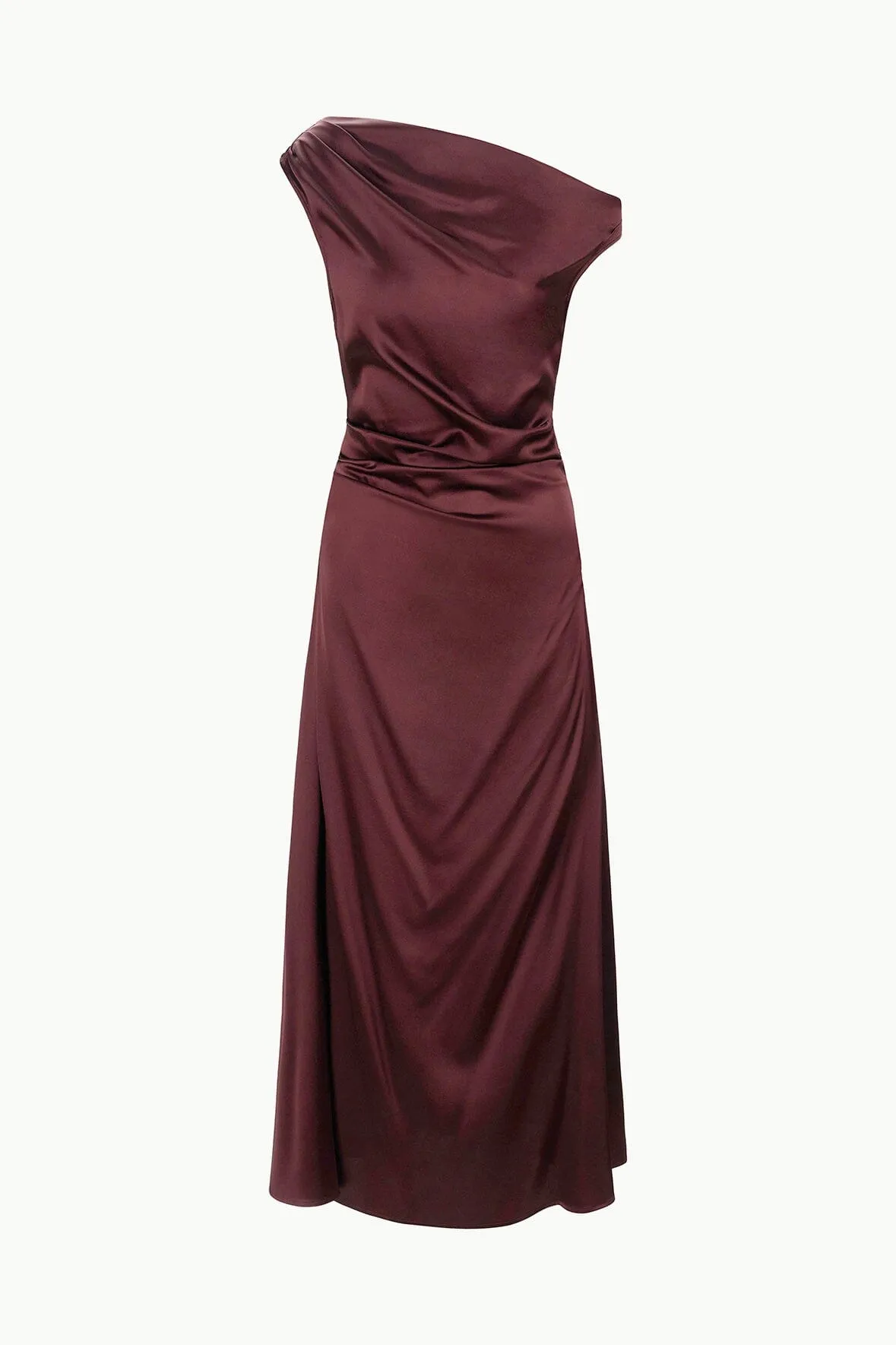 PHARE SILK DRESS | MERLOT