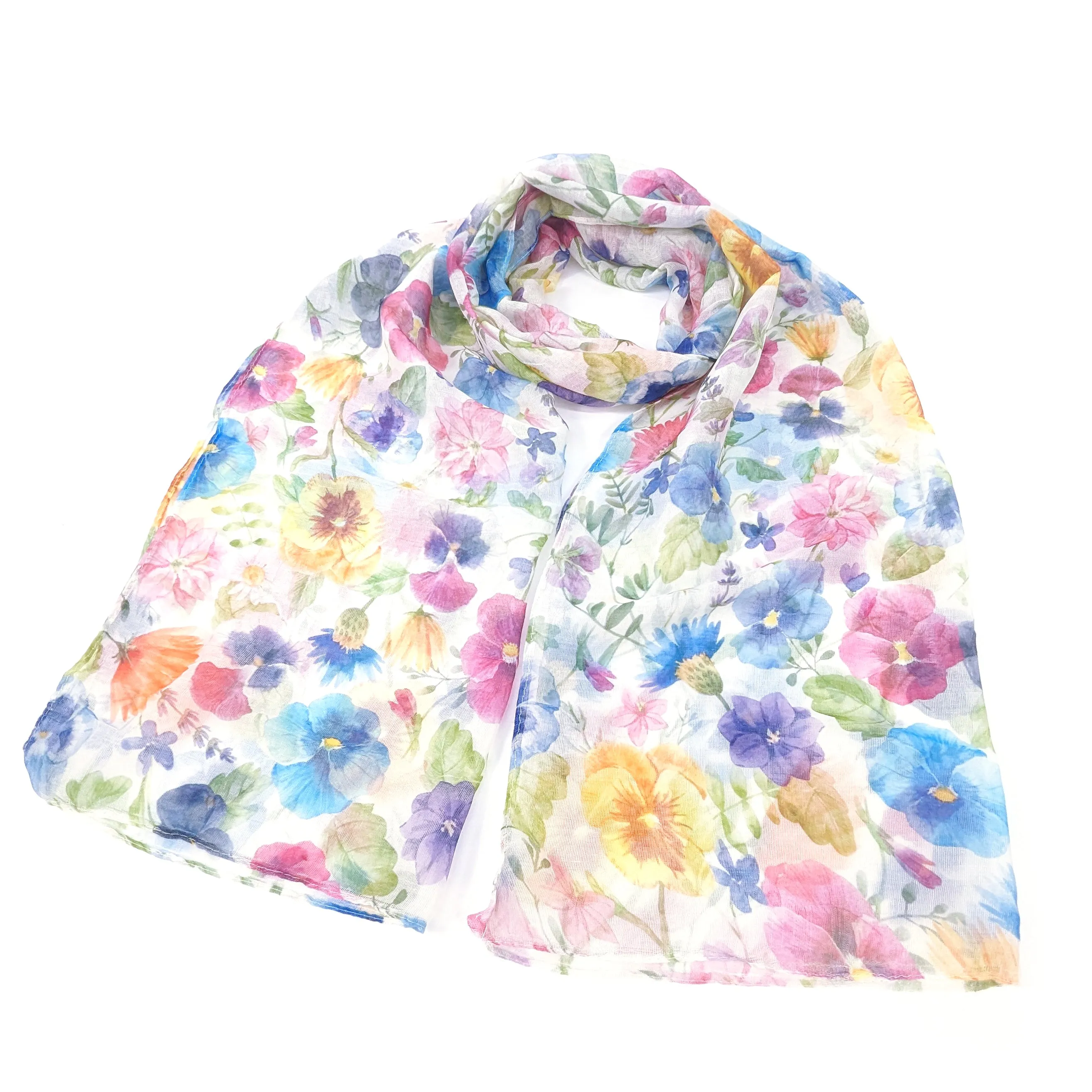 Pretty Pansy Scarf (50x180cm)