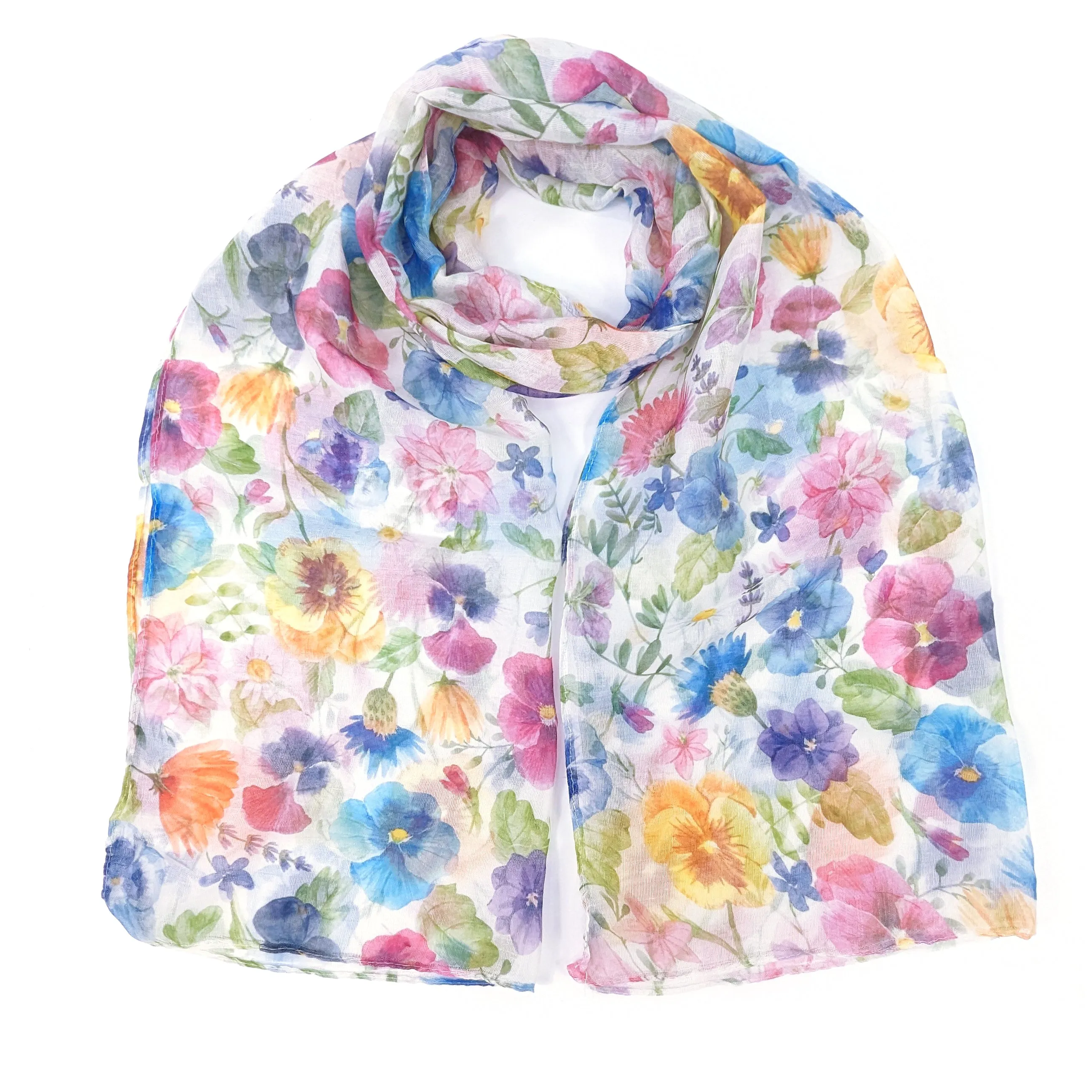 Pretty Pansy Scarf (50x180cm)