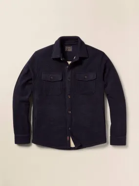 Range High Pile Fleece Lined CPO - Navy Shadow Twill