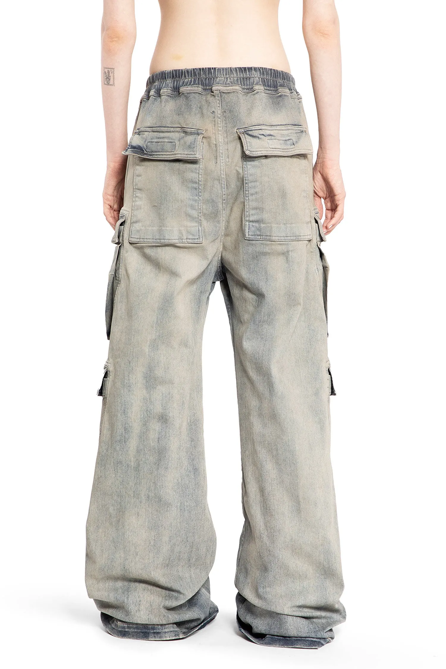 RICK OWENS DRKSHDW WOMAN BLUE TROUSERS