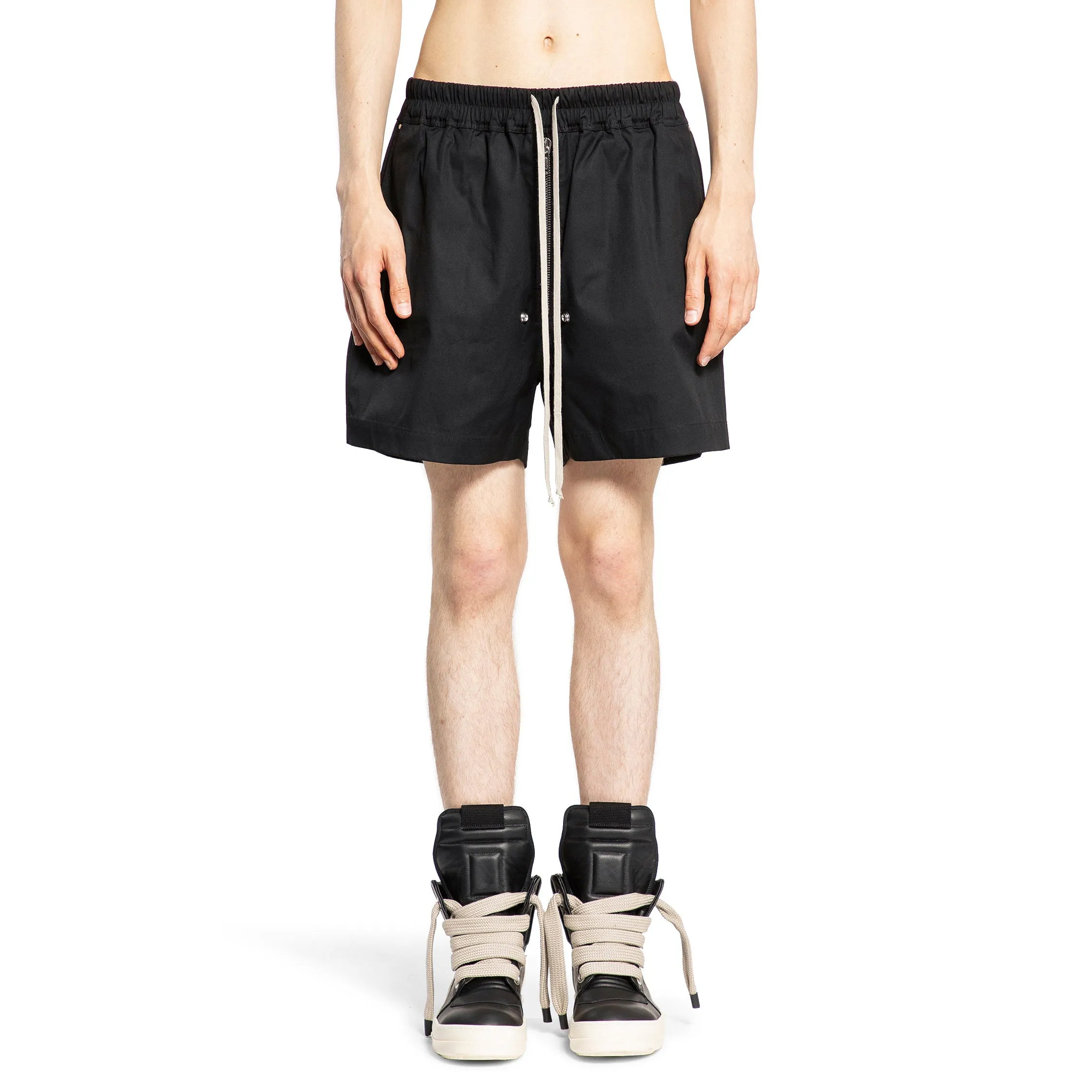 RICK OWENS MAN BLACK SHORTS & SKIRTS