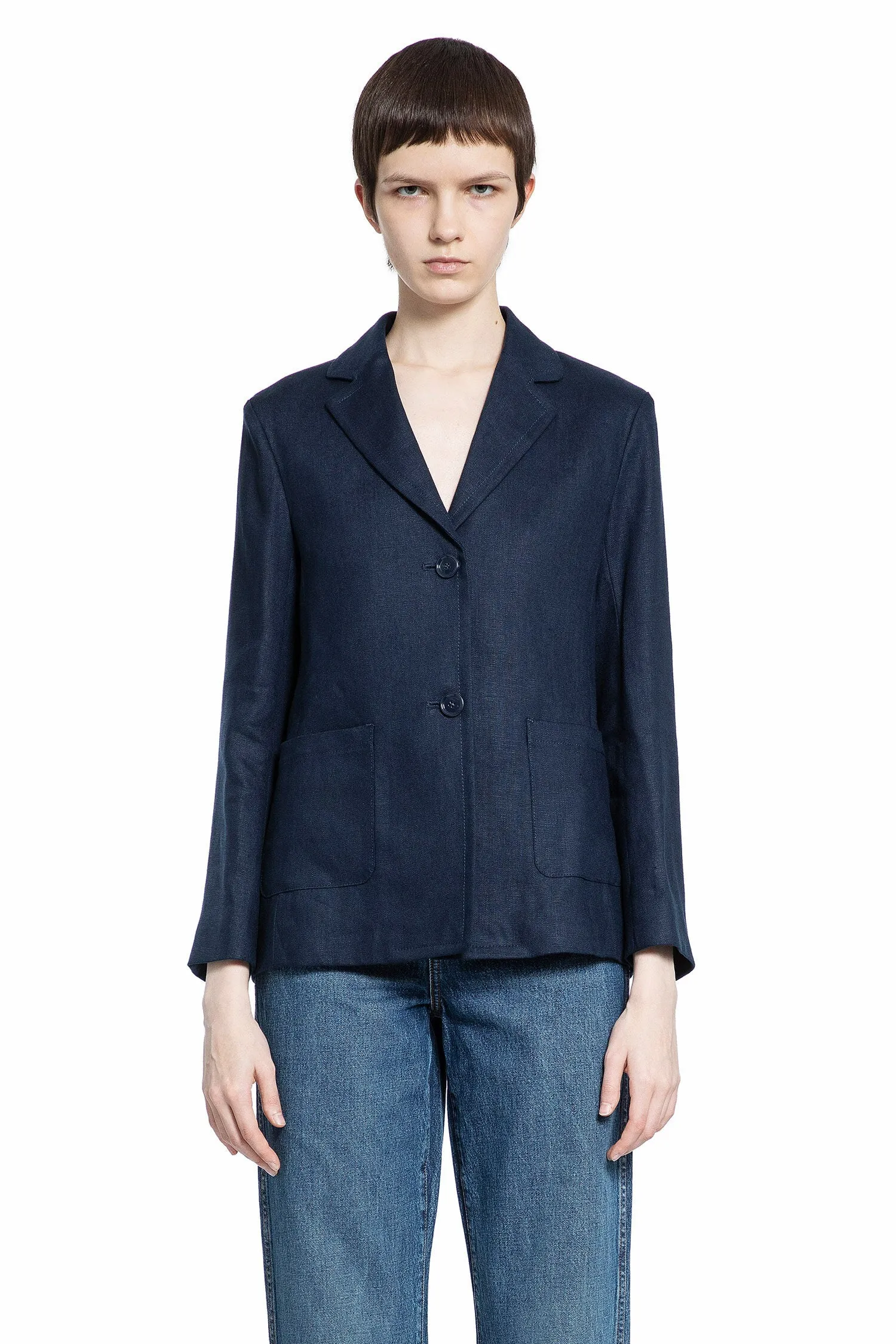 S MAX MARA WOMAN BLUE JACKETS