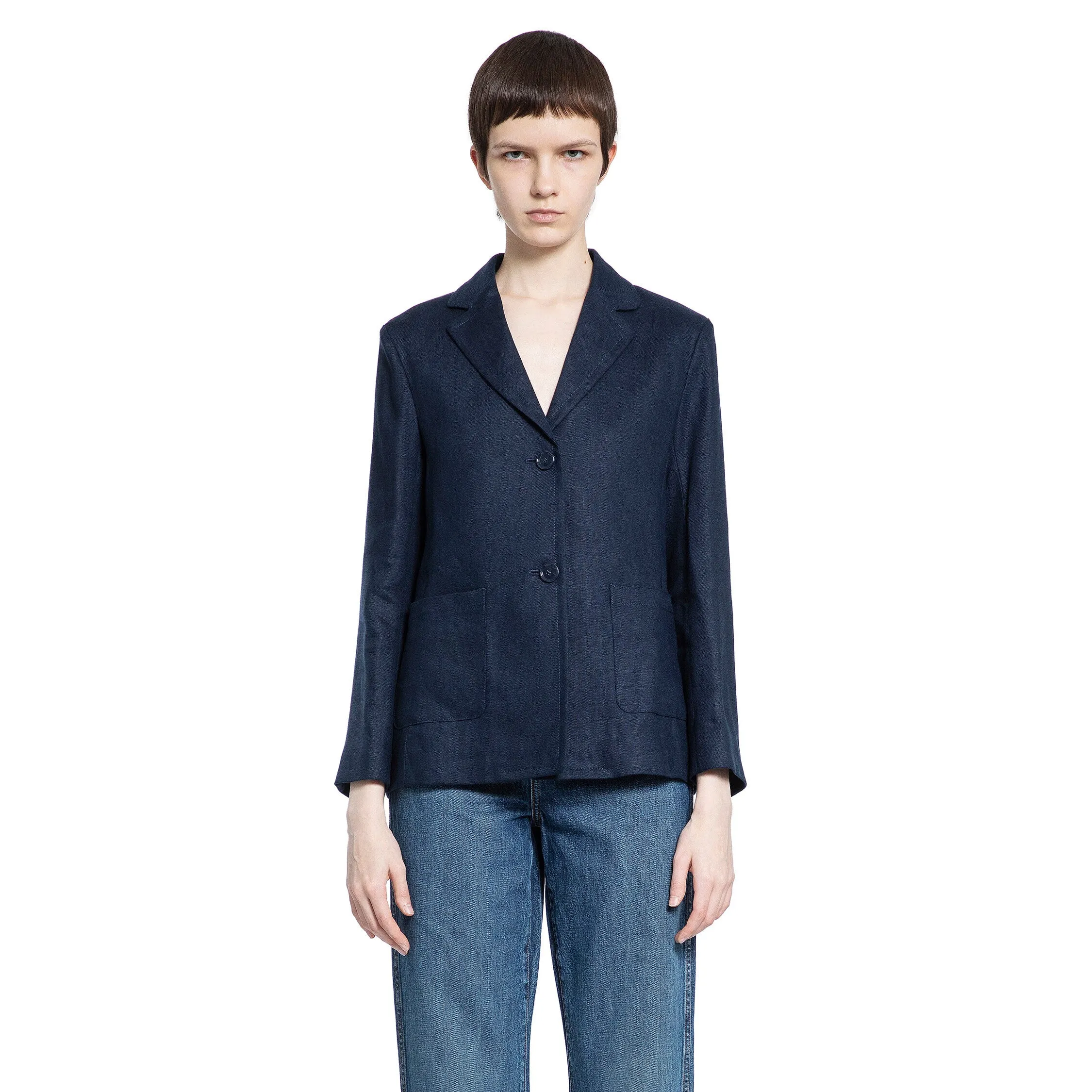 S MAX MARA WOMAN BLUE JACKETS