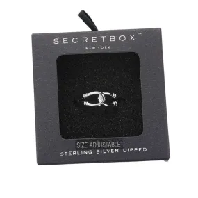 Secret Box Sterling Silver Dipped Metal Ring