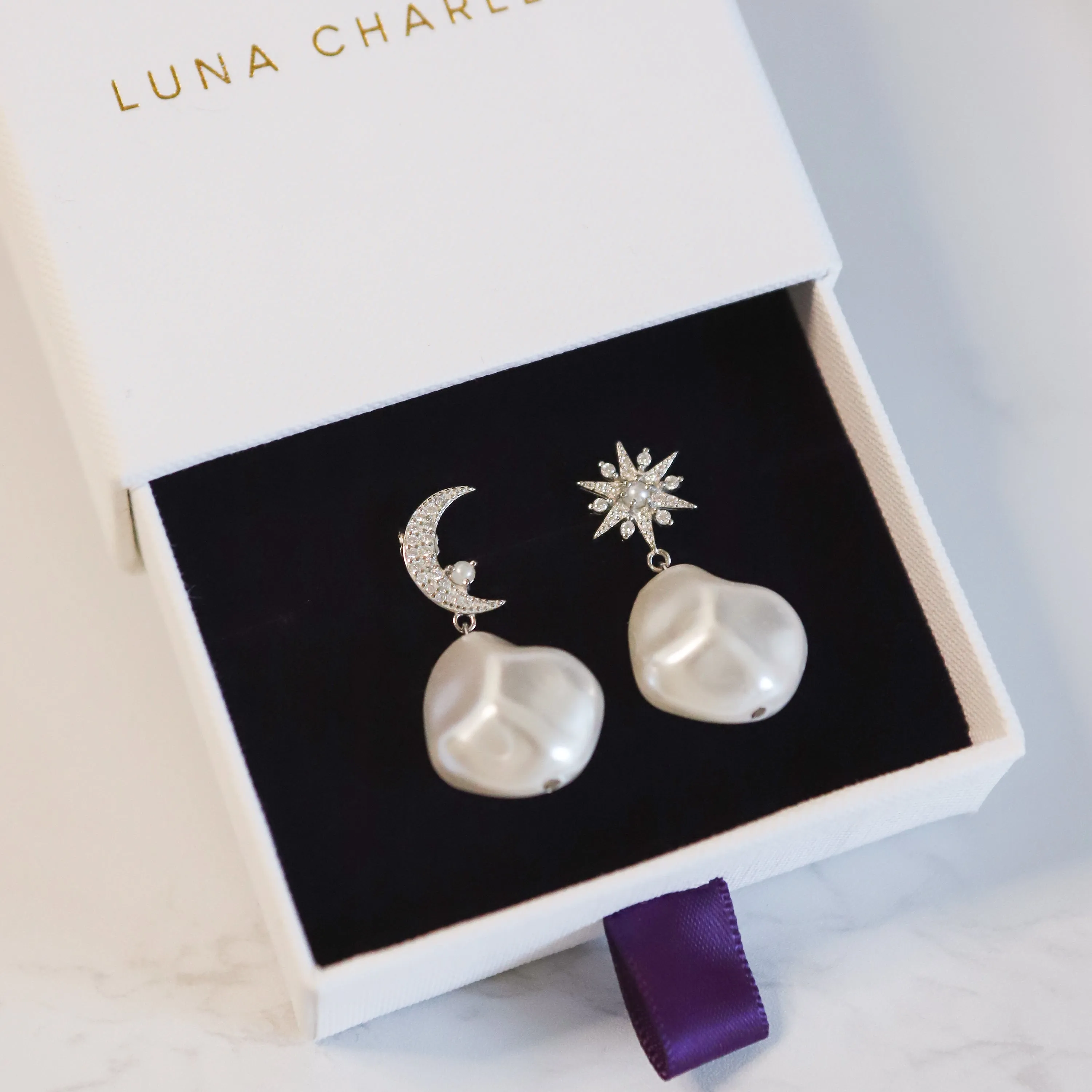 Seraphina Pearl Drop Earrings | 925 Sterling Silver